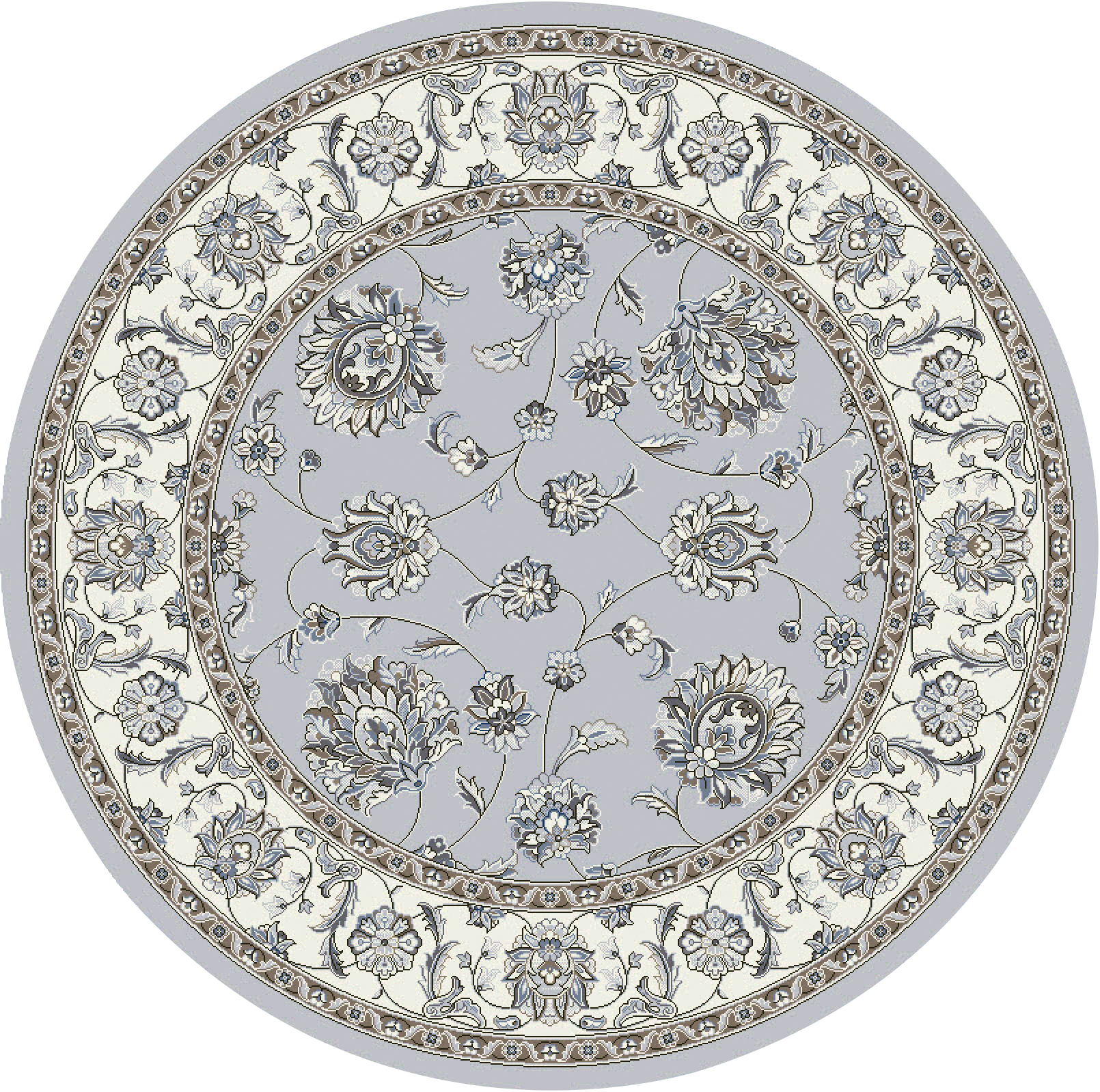 Dynamic Rugs Ancient Garden 57365-9666 Soft Grey/Cream Rug