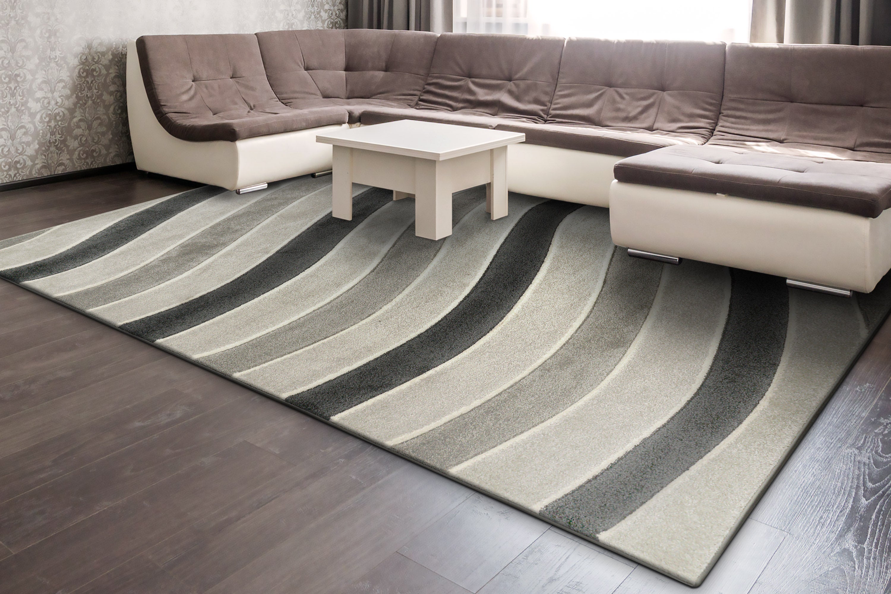 Dynamic Rugs Stella 3282-919 Charcoal/Ivory Rug