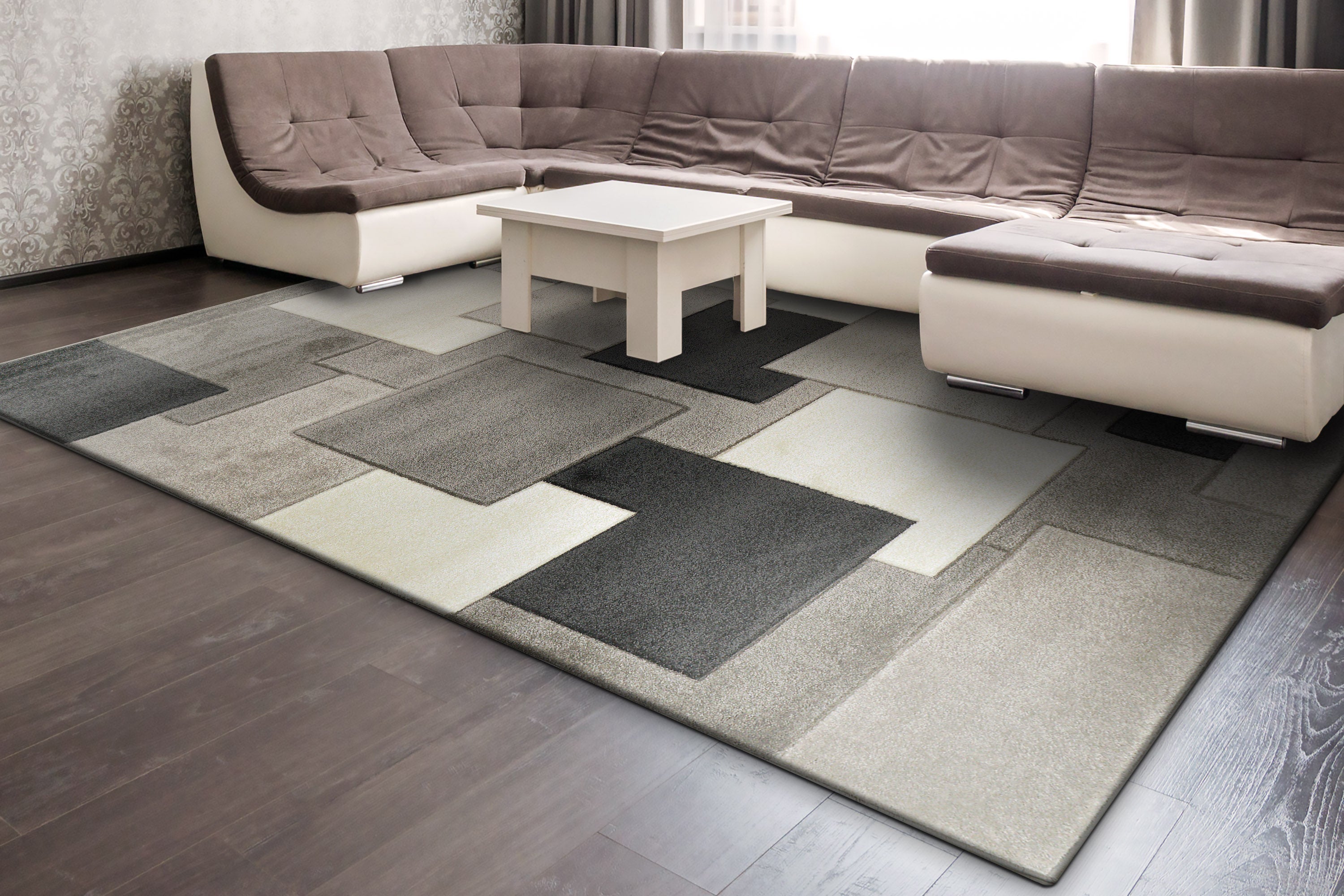 Dynamic Rugs Stella 3283-919 Charcoal/Ivory Rug