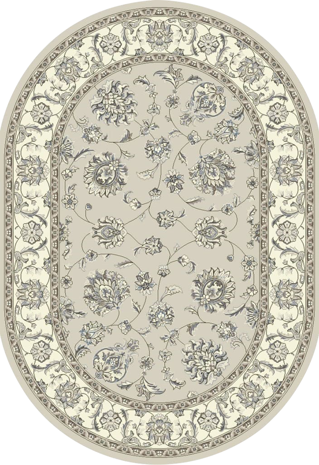 Dynamic Rugs Ancient Garden 57365-9666 Soft Grey/Cream Rug