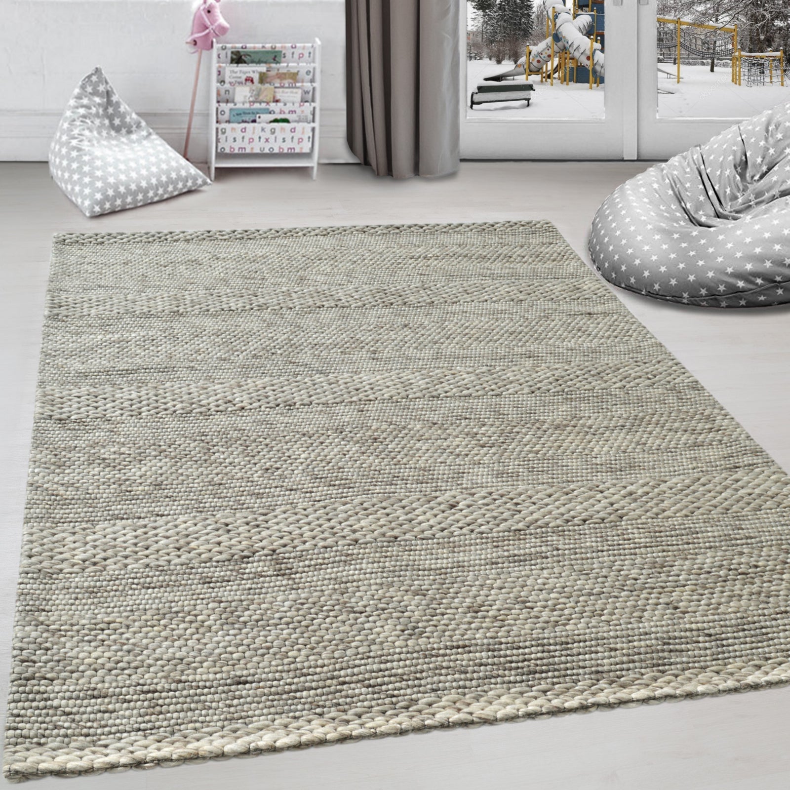 Dynamic Rugs GROVE 6212-109 Light Grey Rug