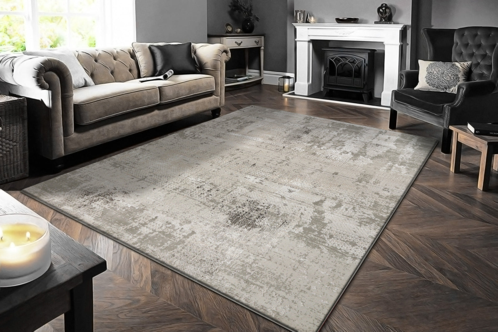 Dynamic Rugs Renaissance 3152-190 Ivory/Grey Rug