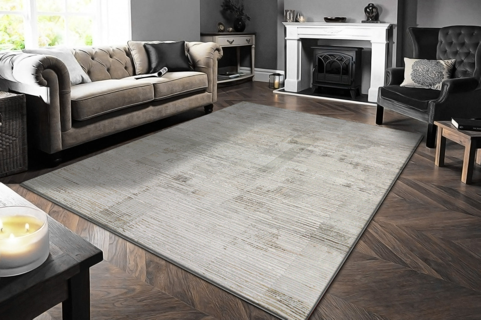 Dynamic Rugs Renaissance 3153-190 Ivory/Grey Rug