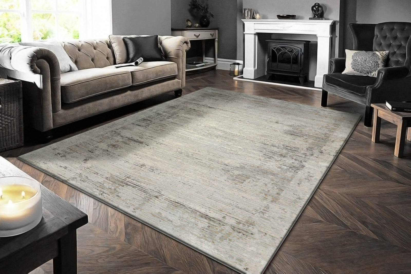 Dynamic Rugs Renaissance 3154-190 Ivory/Grey Rug