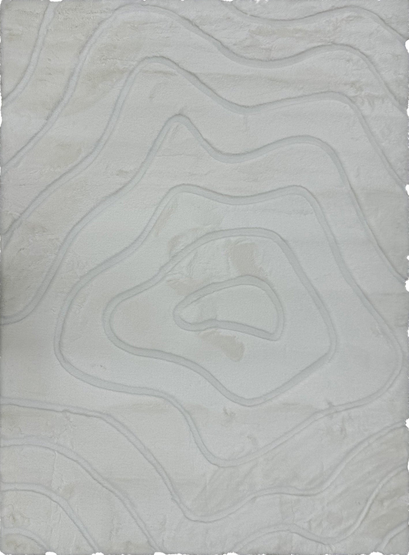 Sculpted Bunny 53 Snow Rug