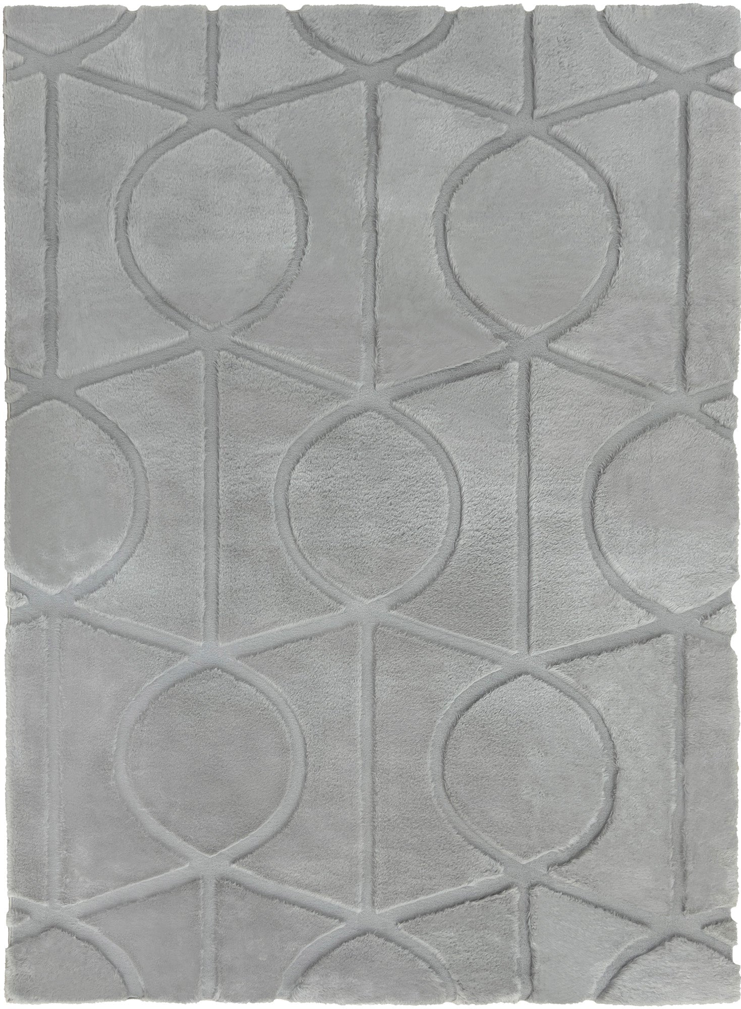 Sculpted Bunny 55 Silver Rug