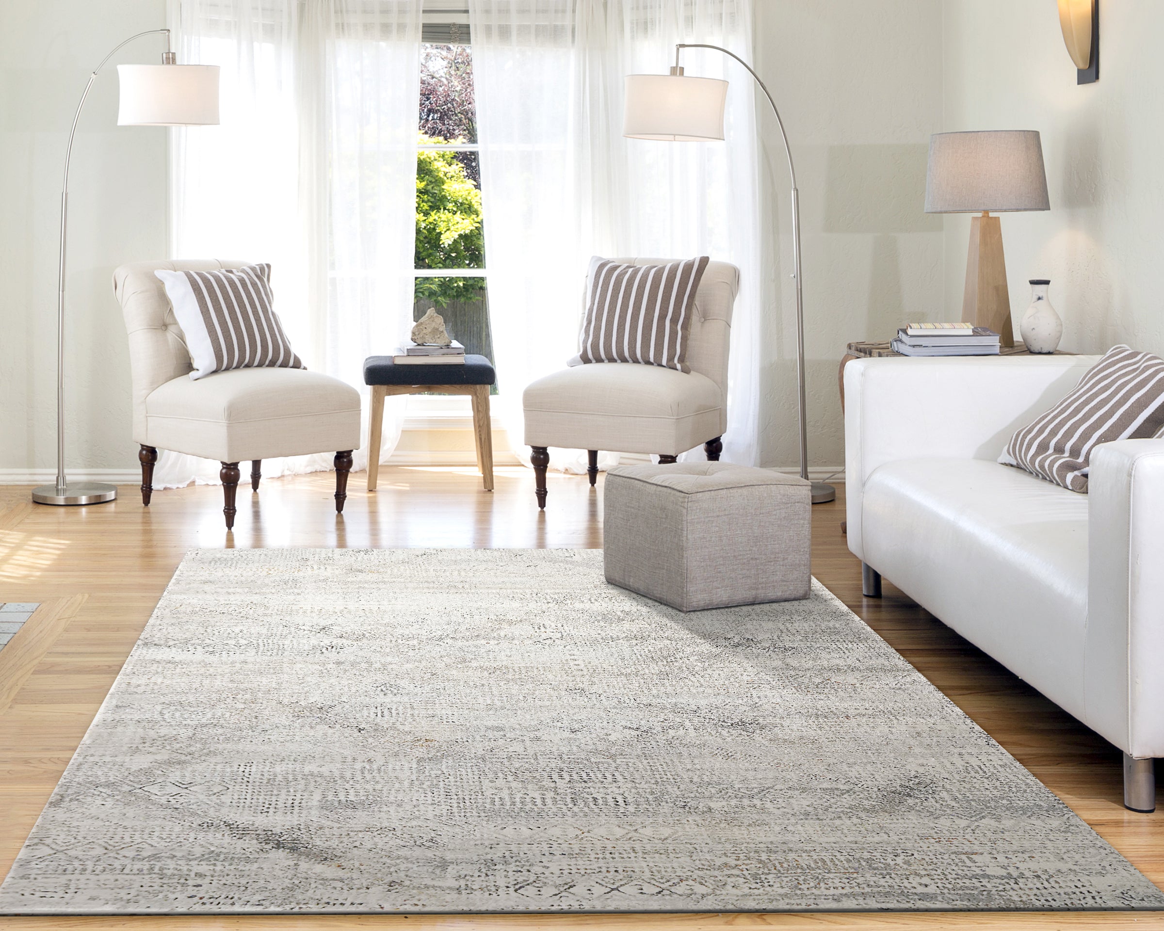 Dynamic Rugs CAPELLA 7925-970 Grey/Gold Rug