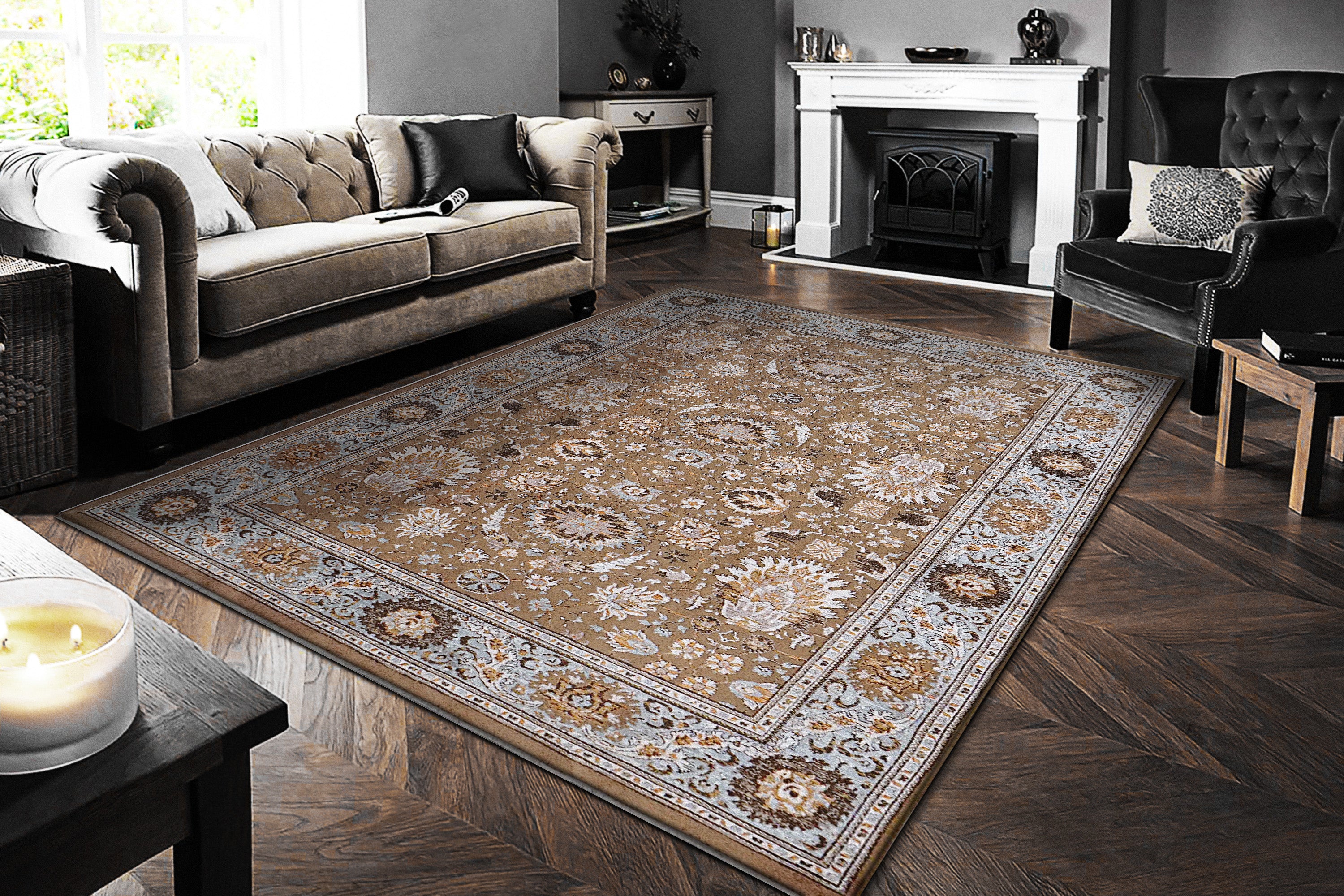 Dynamic Rugs CULLEN 5706-805 Beige/Blue Rug
