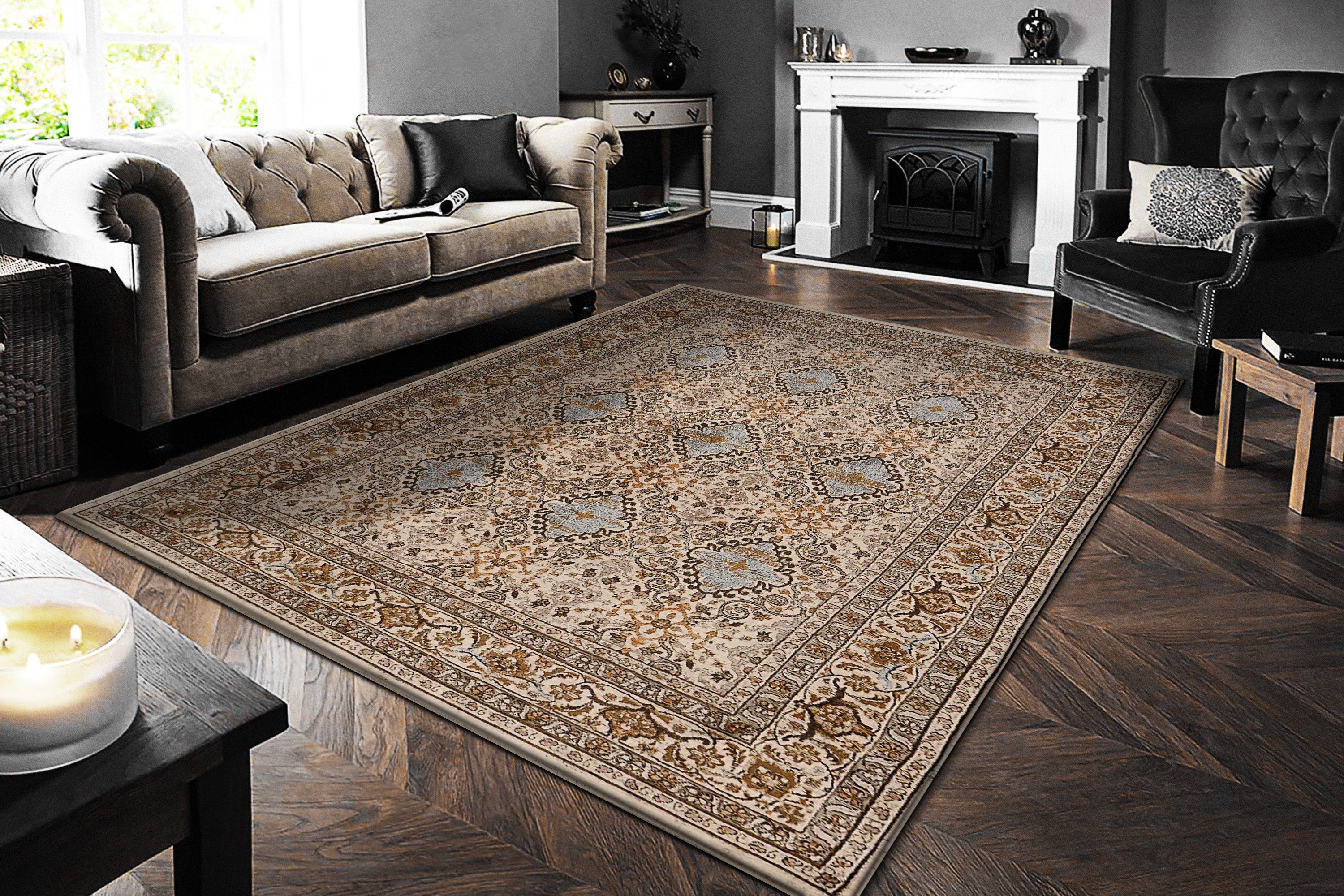 Dynamic Rugs CULLEN 5703-805 Beige/Blue Rug