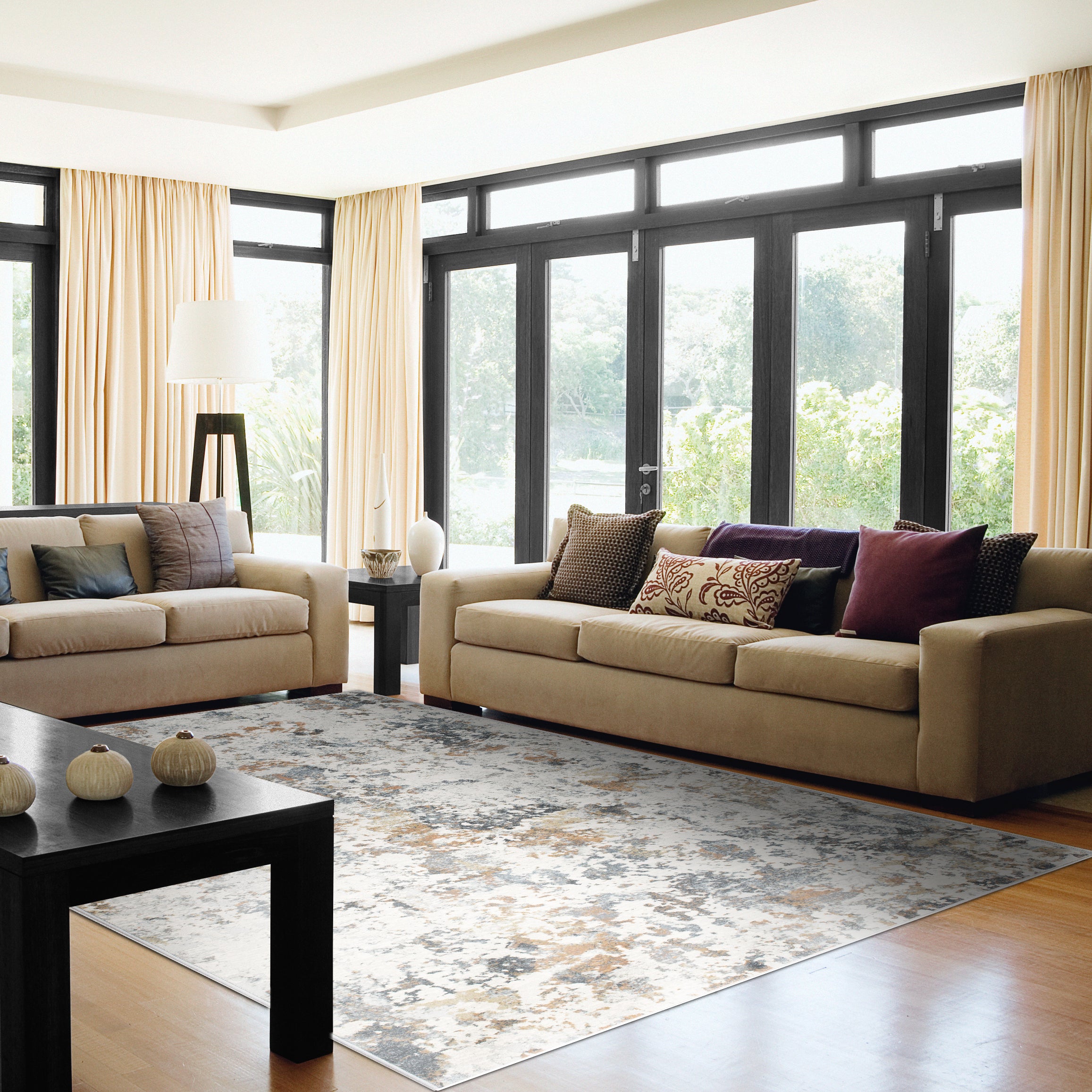 Dynamic Rugs COUTURE 52023-6616 Ivory/Copper Rug