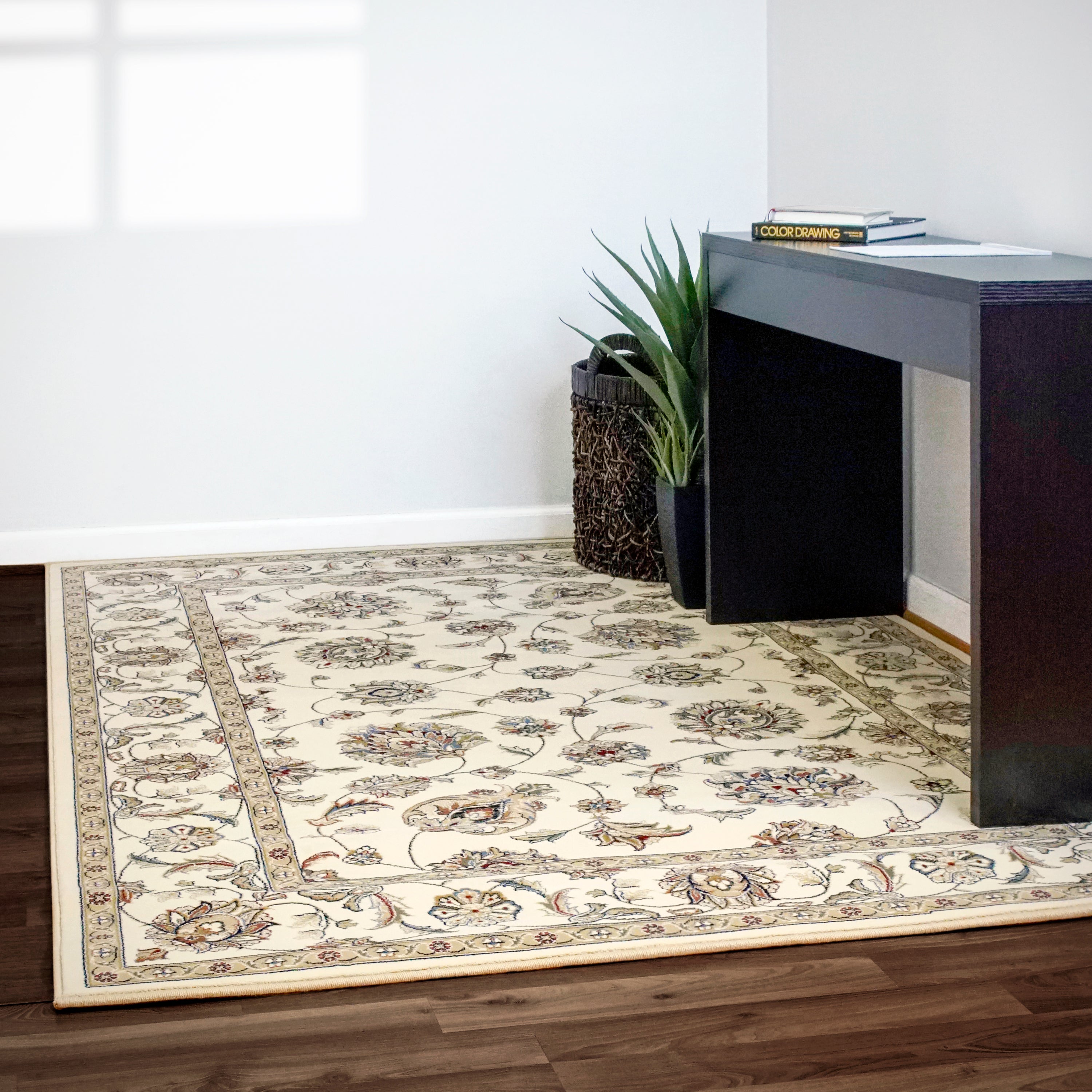 Dynamic Rugs ANCIENT GARDEN 57365-6464 Ivory Rug