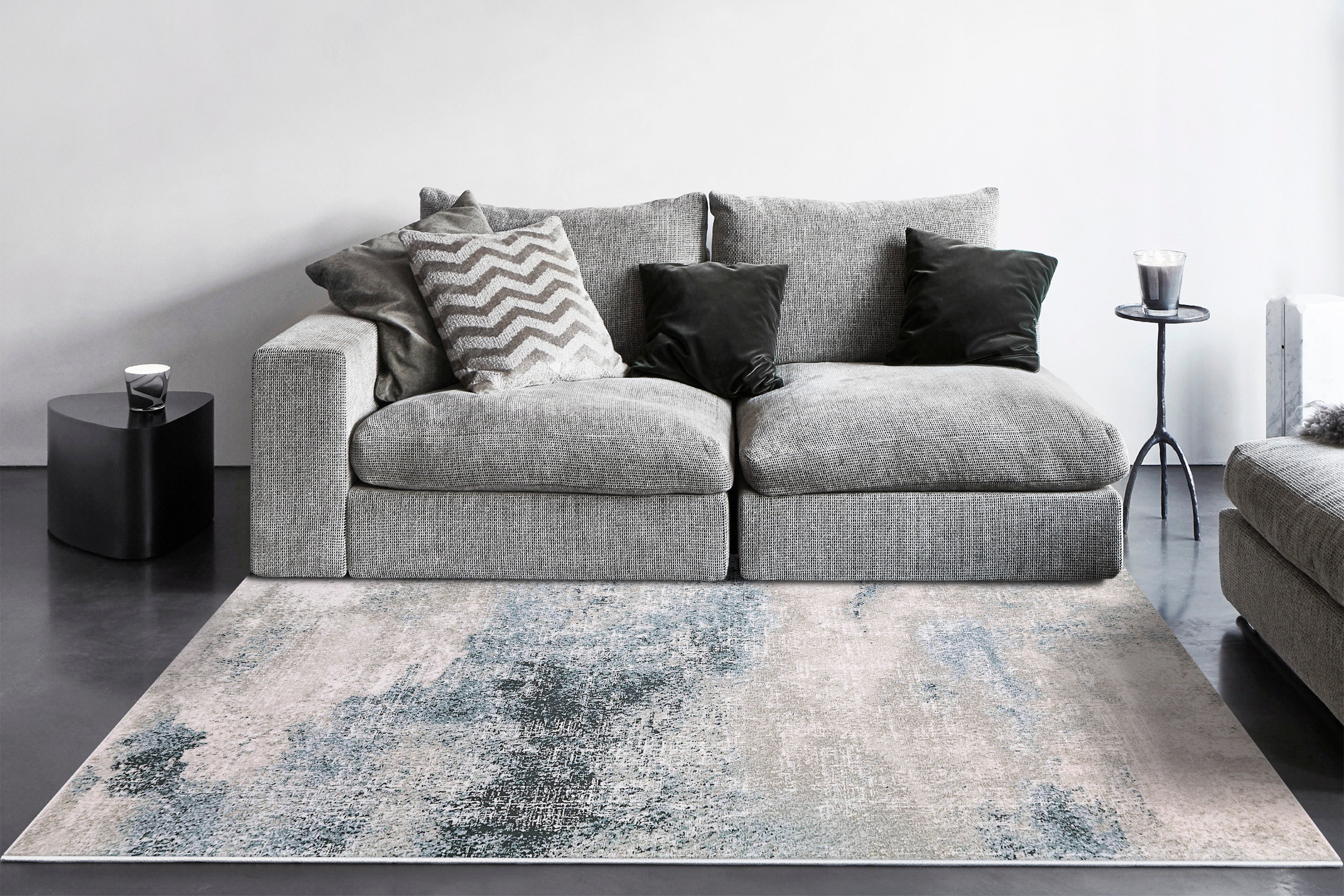 Dynamic Rugs ADLEY 3406-509 Blue/Grey Rug