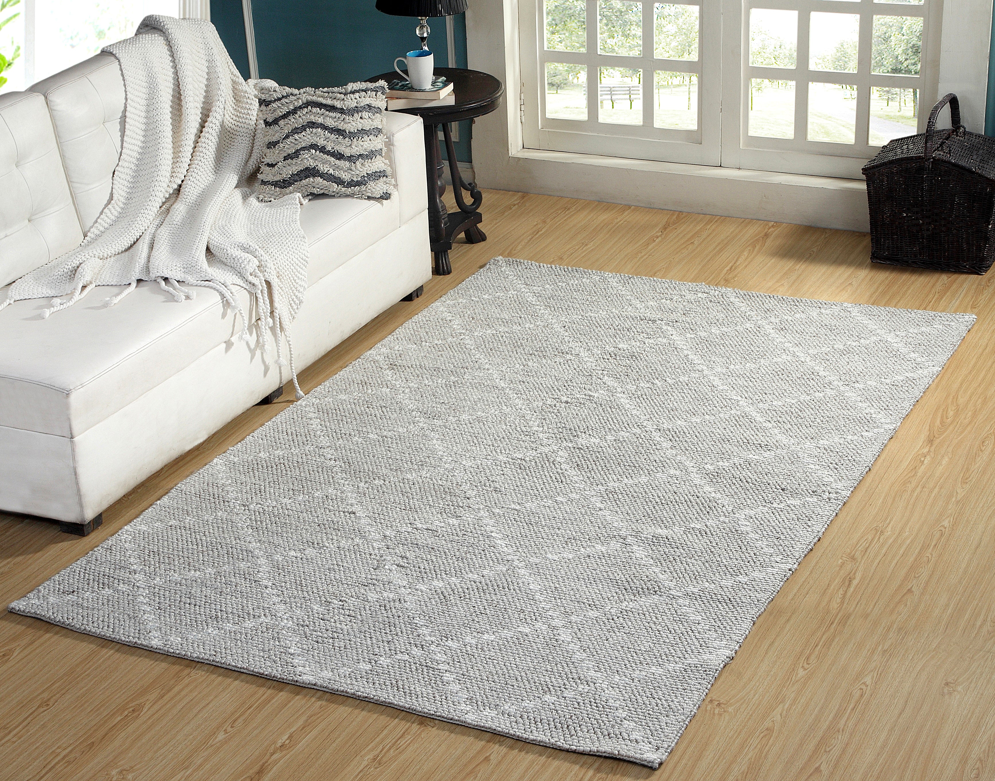 Dynamic Rugs ZEST 40809-909 Silver Rug