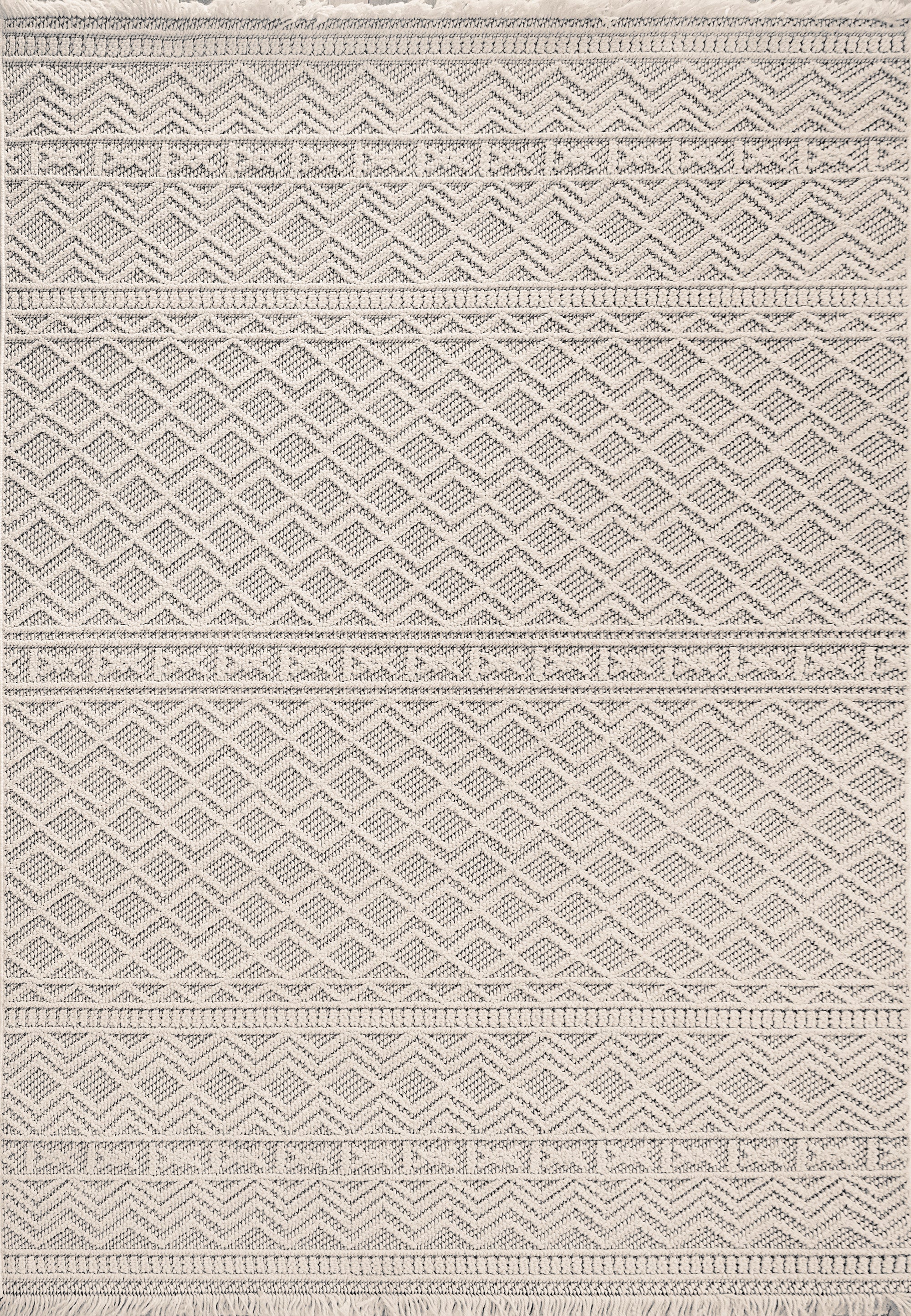 Dynamic Rugs SEVILLE 3610-109 Ivory/Soft Grey Rug