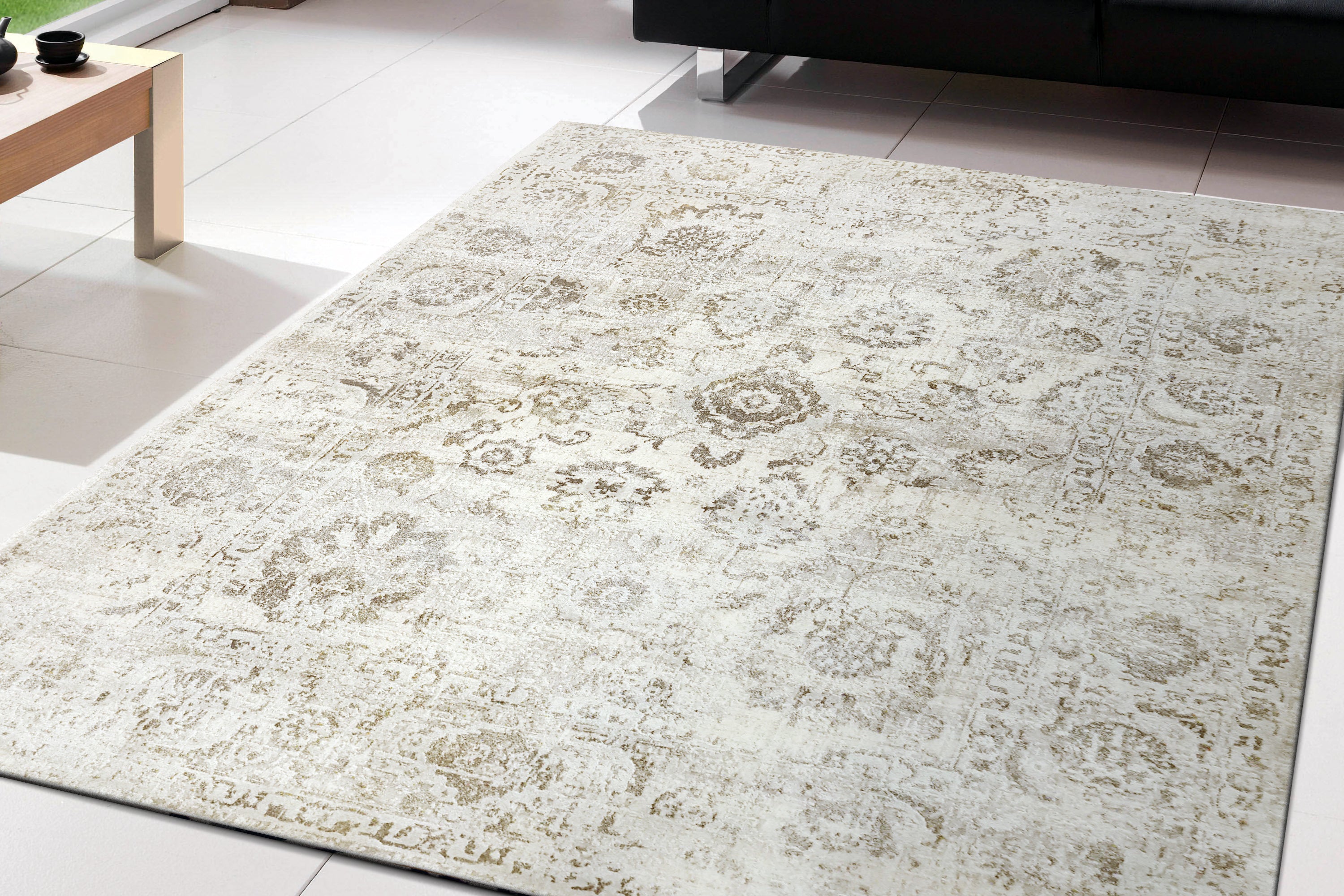 Dynamic Rugs Castilla 3530-190 Ivory/Grey Rug