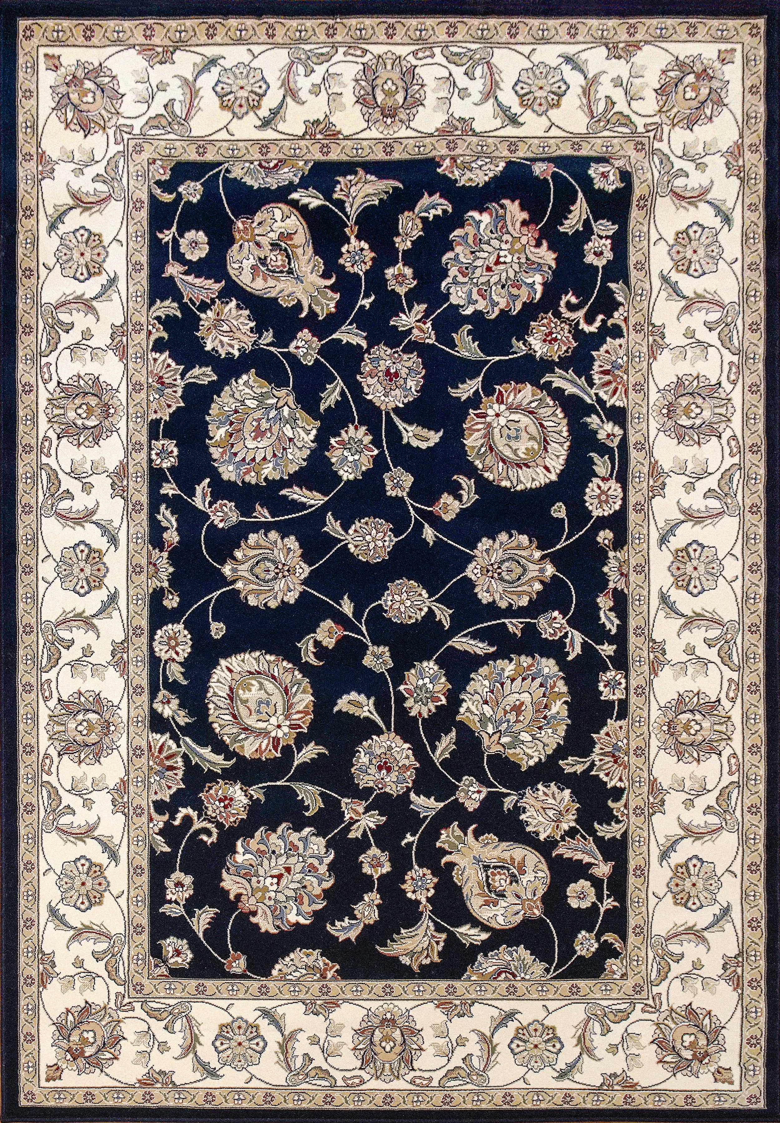 Dynamic Rugs Ancient Garden 57365-3464 Blue/Ivory Rug