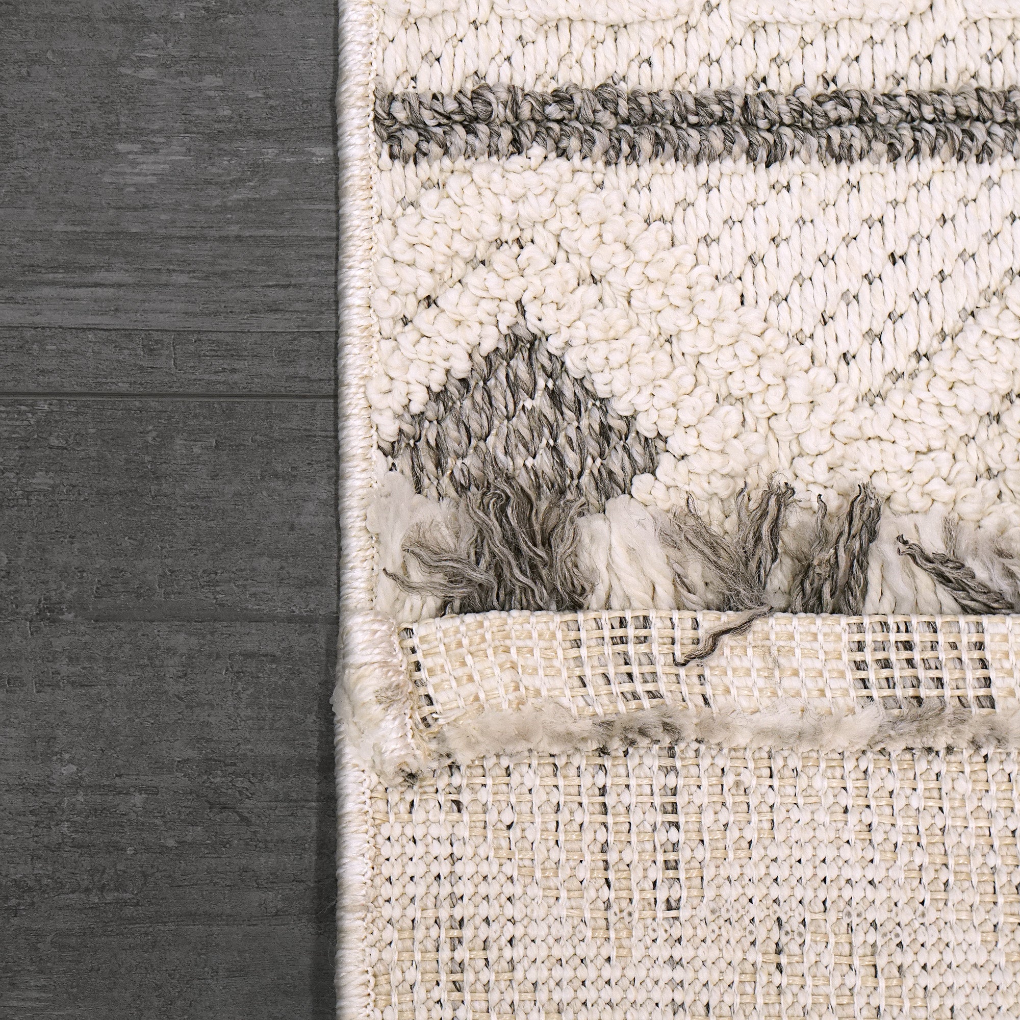 Dynamic Rugs SEVILLE 3612-809 Beige/Dark Grey Rug