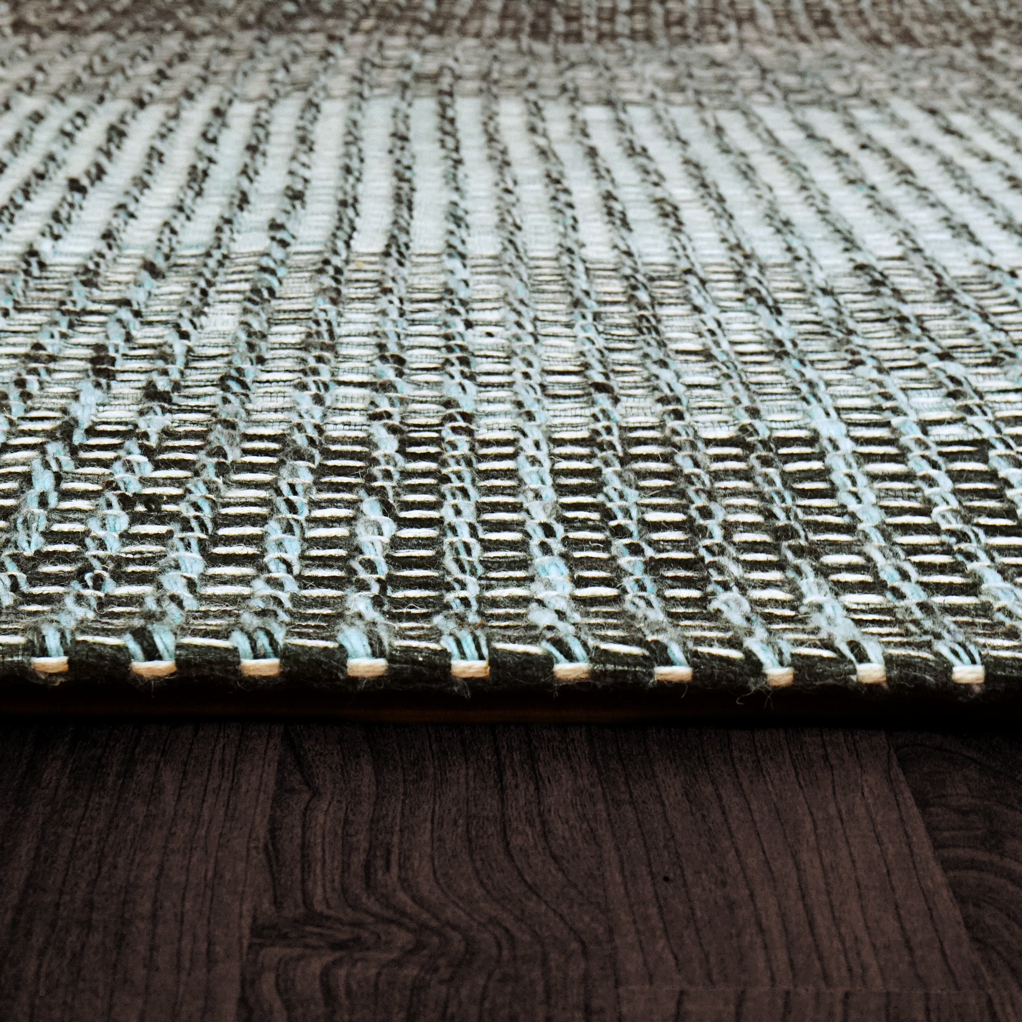 Dynamic Rugs ENCHANT 1500-590 Aqua/Black Rug