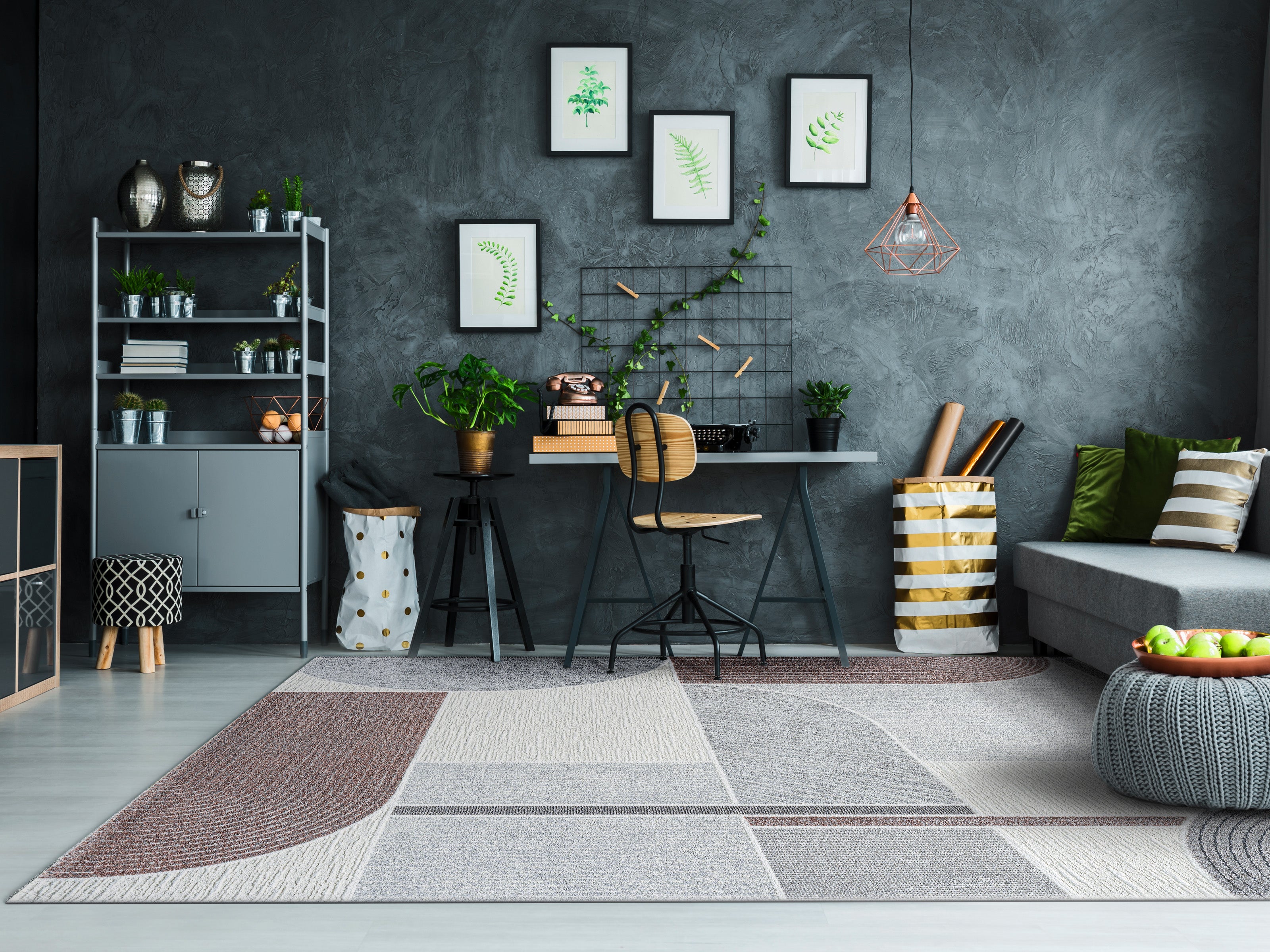 Dynamic Rugs POLARIS 46002-6111 Ivory/Grey Rug