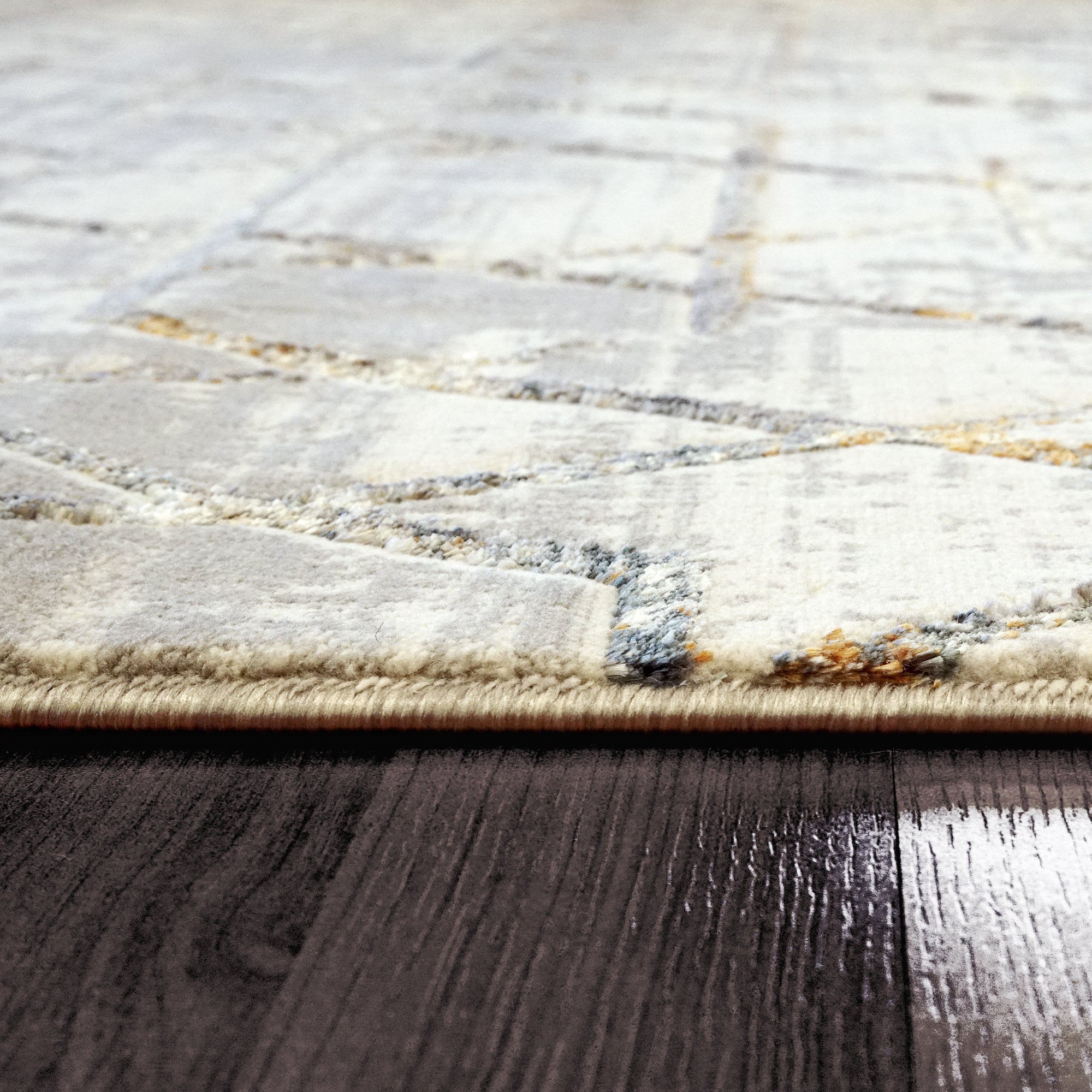 Dynamic Rugs GOLD 1352-897 Cream/Silver Rug