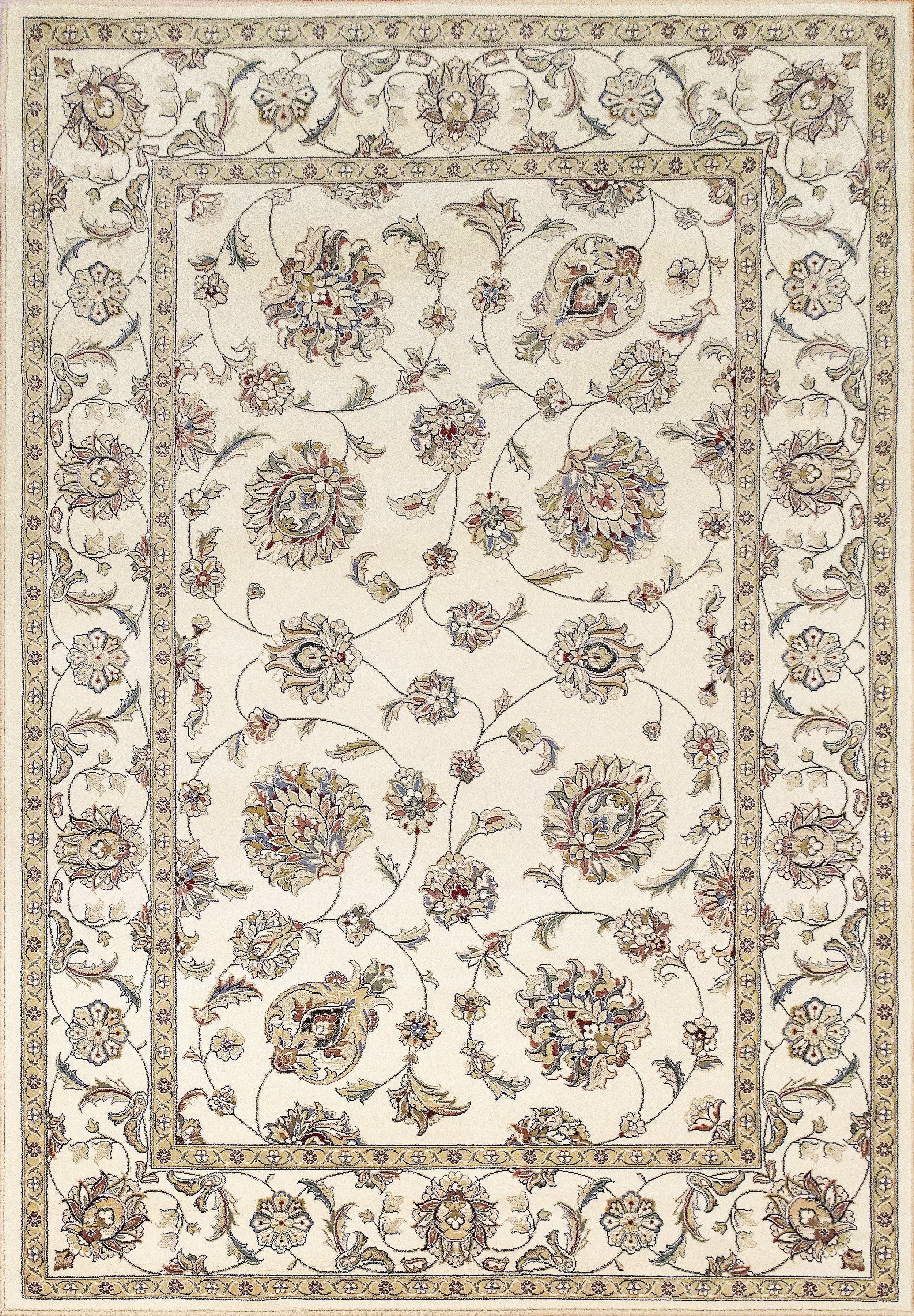 Dynamic Rugs ANCIENT GARDEN 57365-6464 Ivory Rug