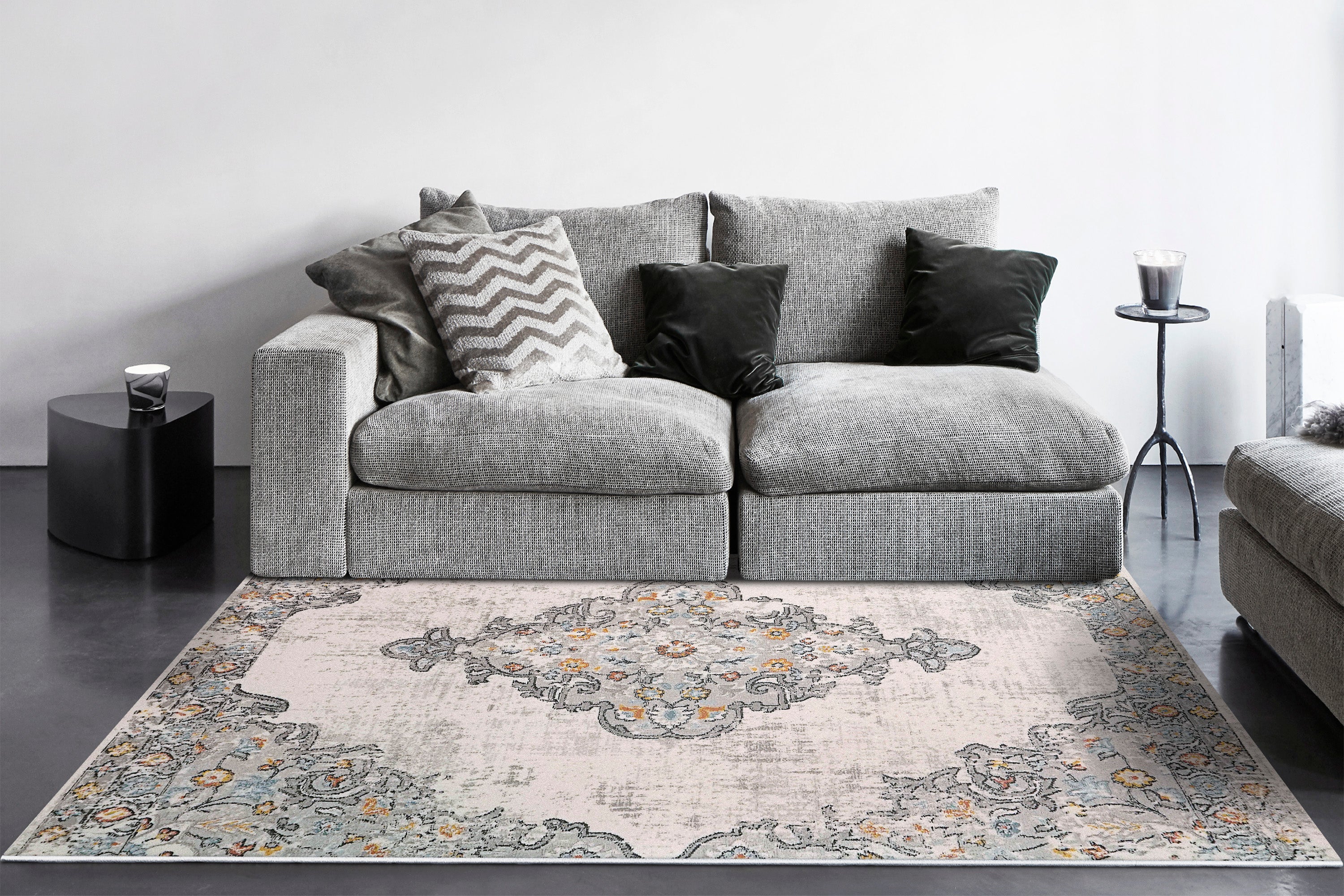 Dynamic Rugs ADLEY 3403-199 Ivory/Multi Rug