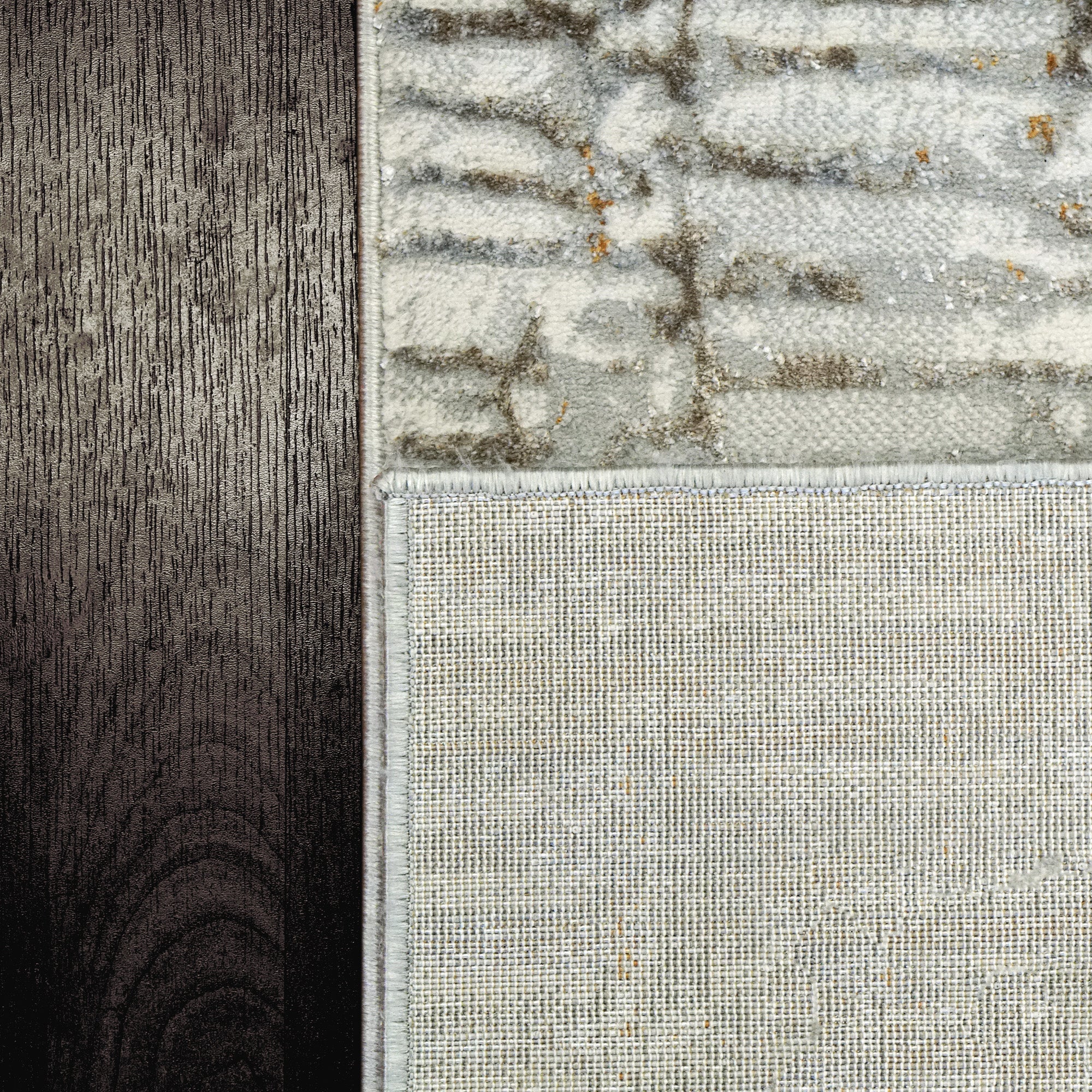 Dynamic Rugs GOLD 1356-897 Cream/Silver Rug