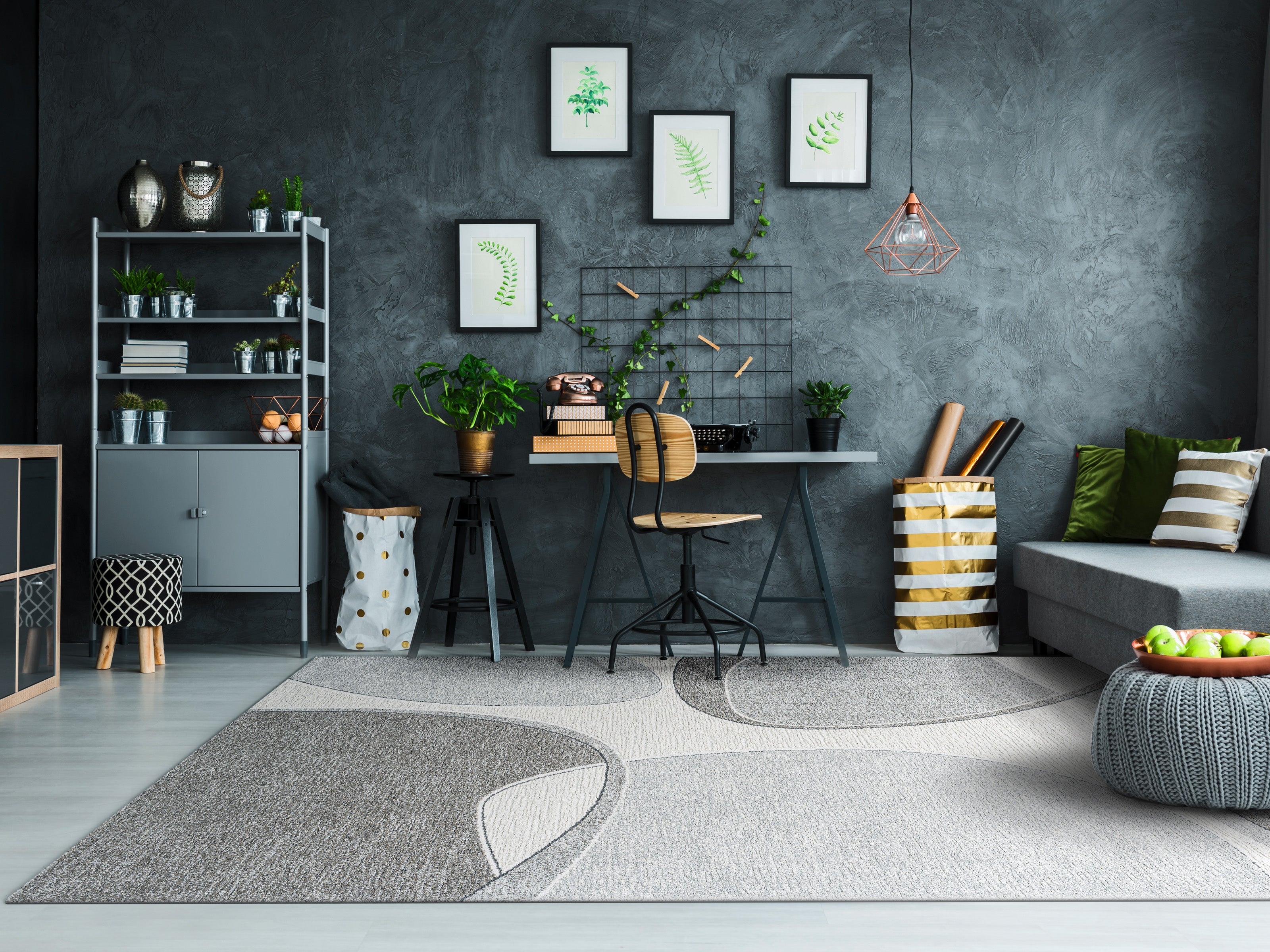 Dynamic Rugs POLARIS 46004-6171 Ivory/Grey Rug