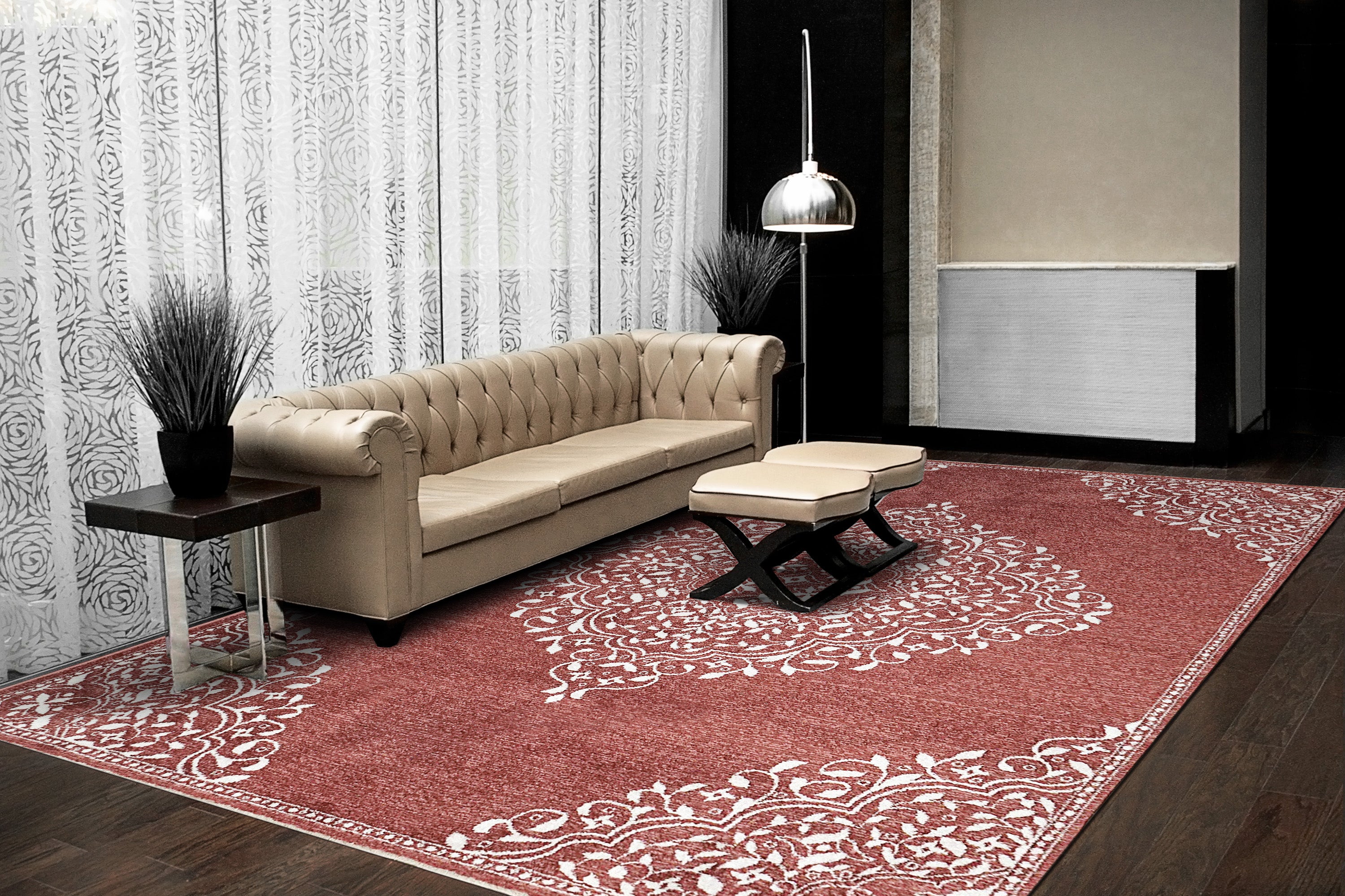 Dynamic Rugs HERA 3302-301 Brick/Ivory Rug