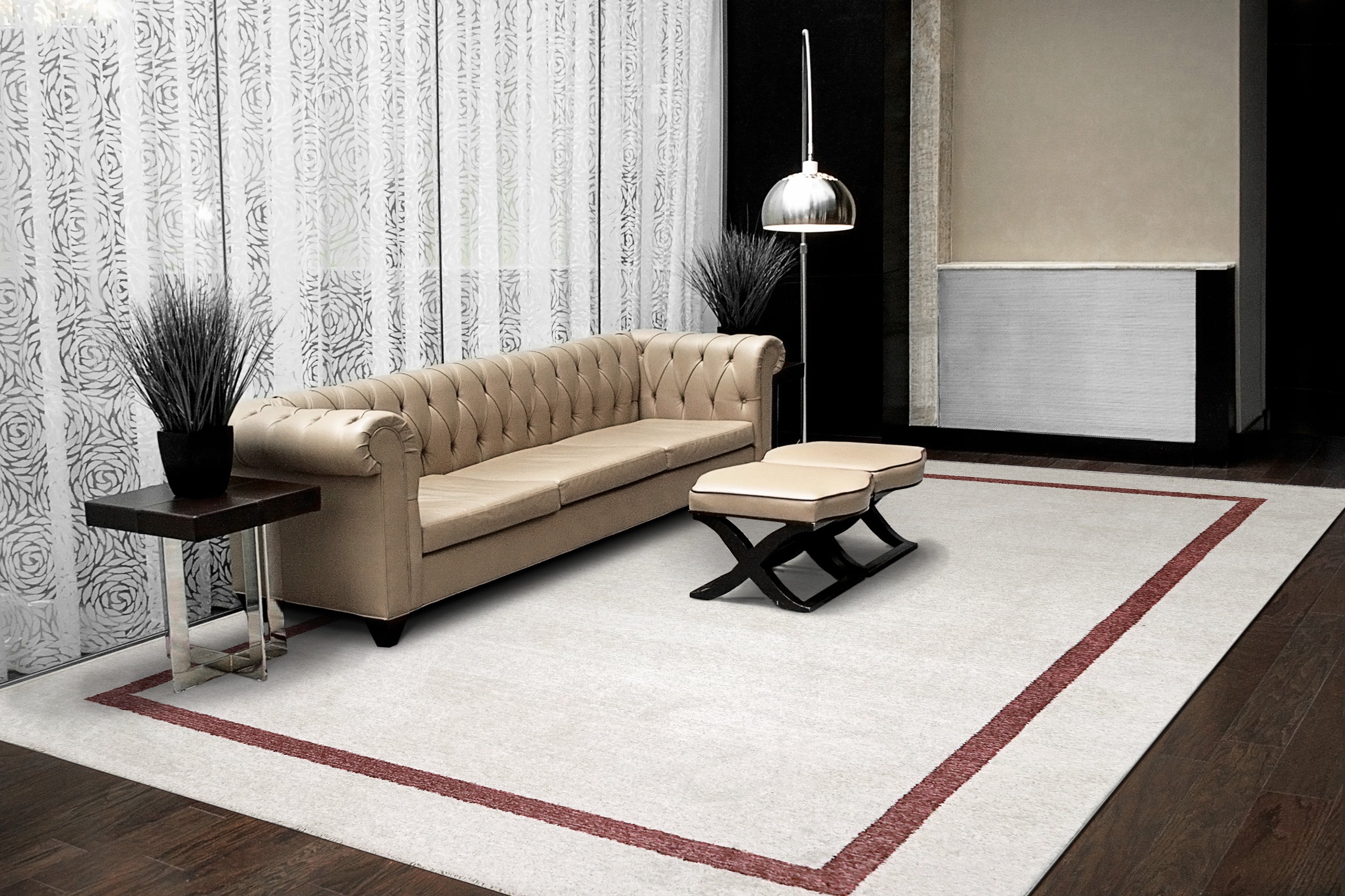 Dynamic Rugs HERA 3301-103 Ivory/Brick Rug