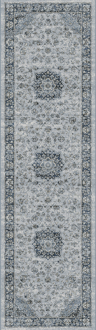 Dynamic Rugs ANCIENT GARDEN 57559-9686 Silver Rug