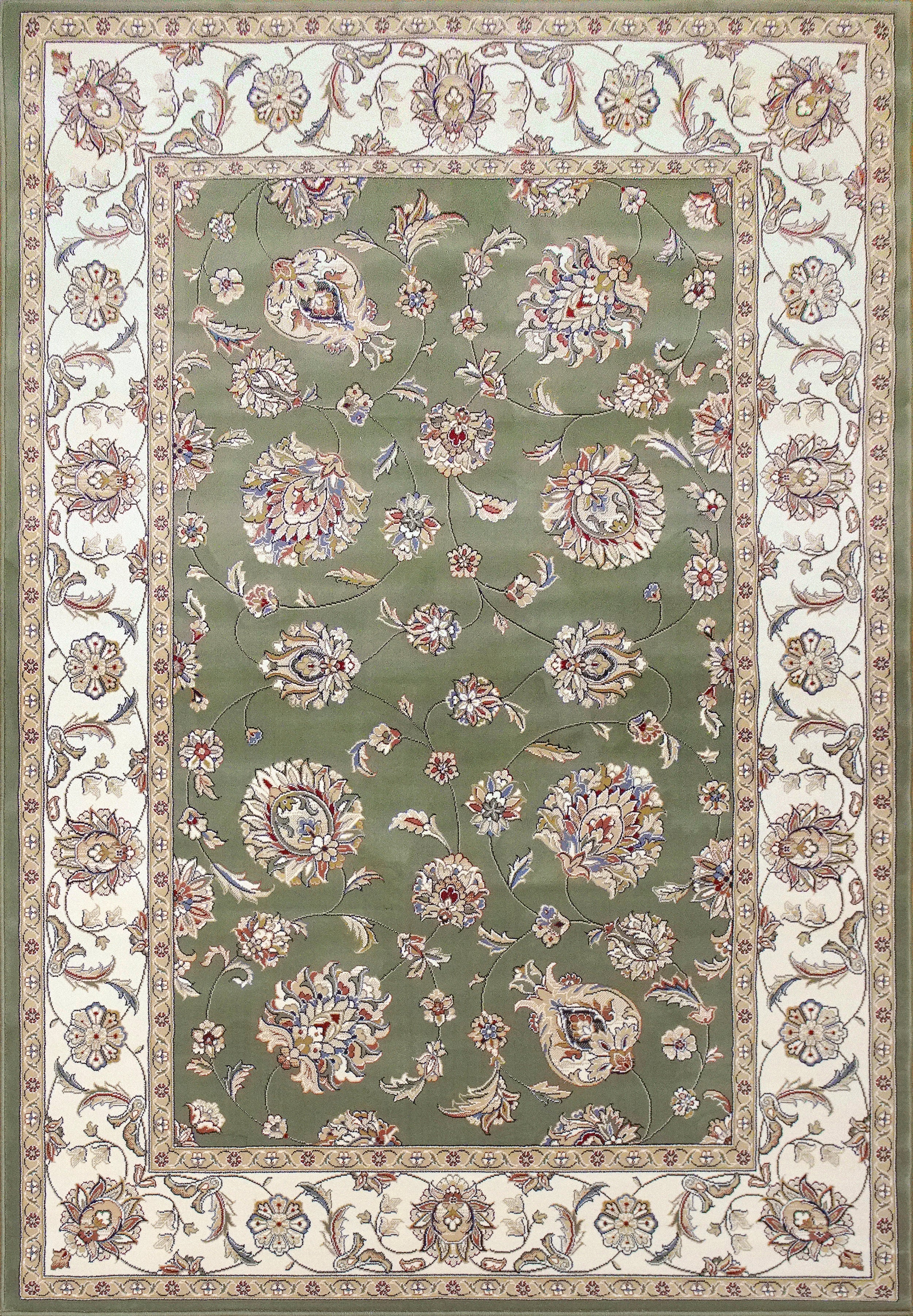 Dynamic Rugs Ancient Garden 57365-4464 Green/Ivory Rug