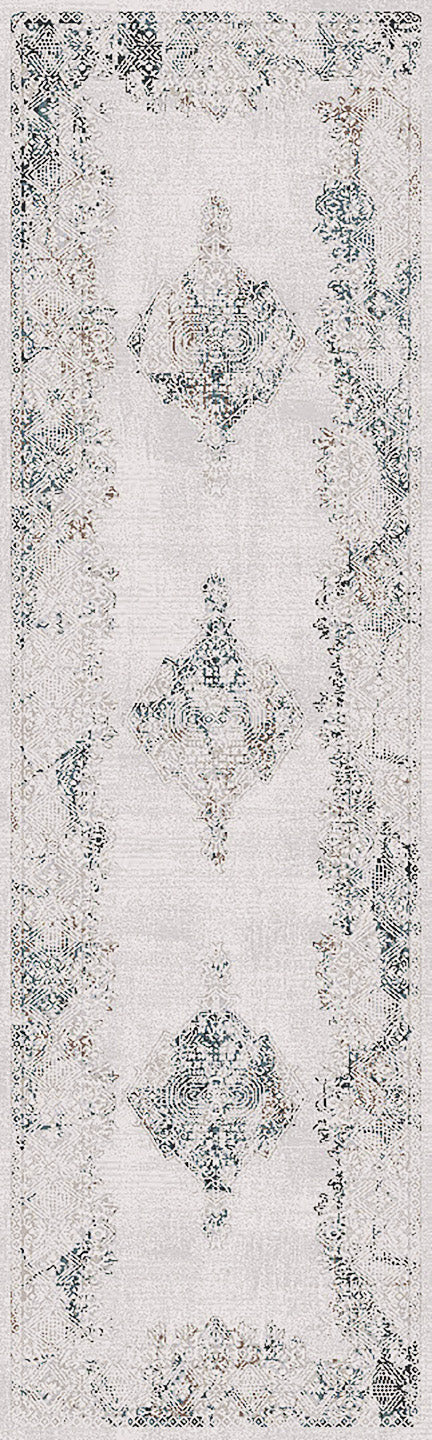 Dynamic Rugs CARSON 5226-105 Ivory/Blue Rug