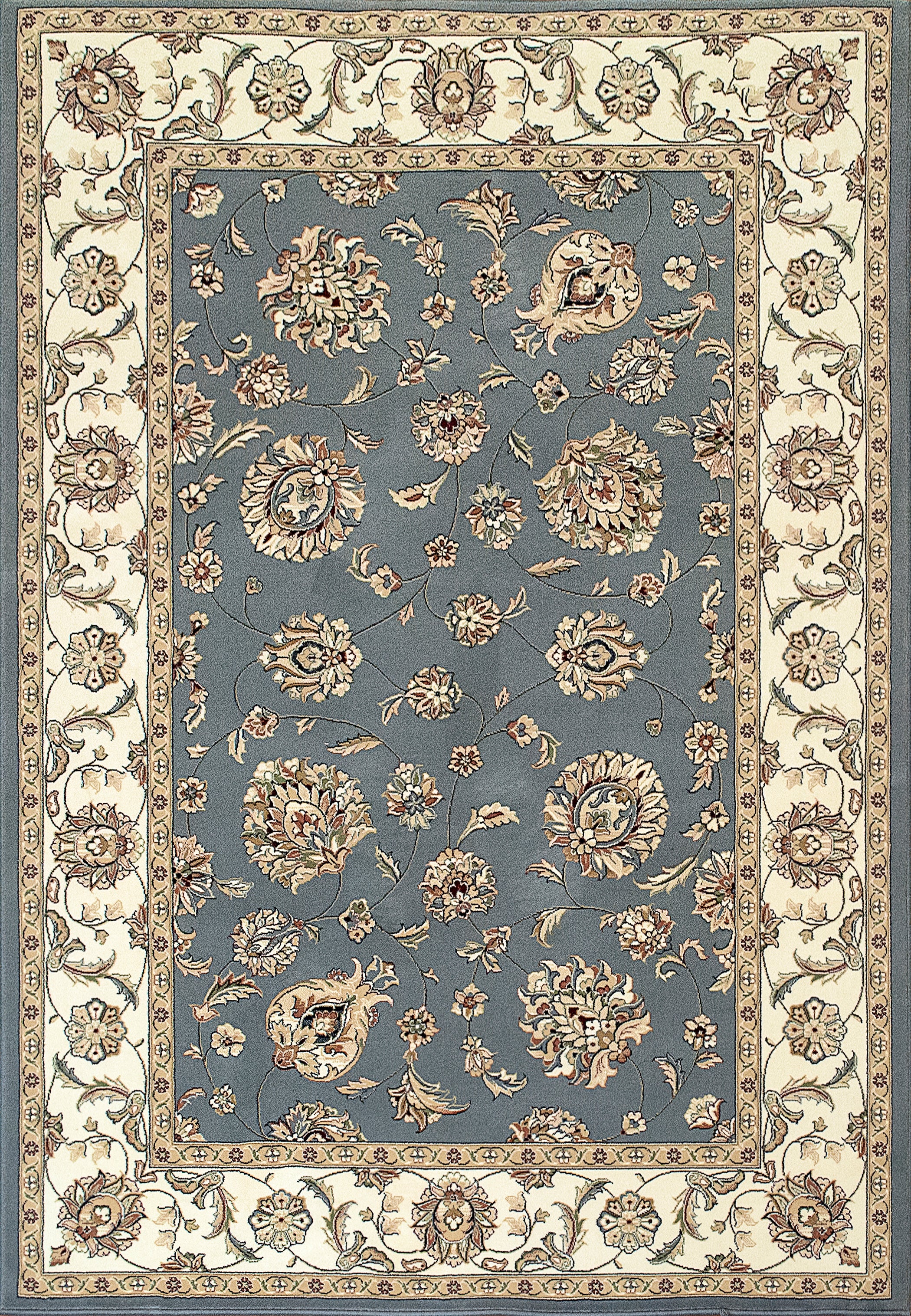 Dynamic Rugs Ancient Garden 57365-5464 Light Blue/Ivory Rug