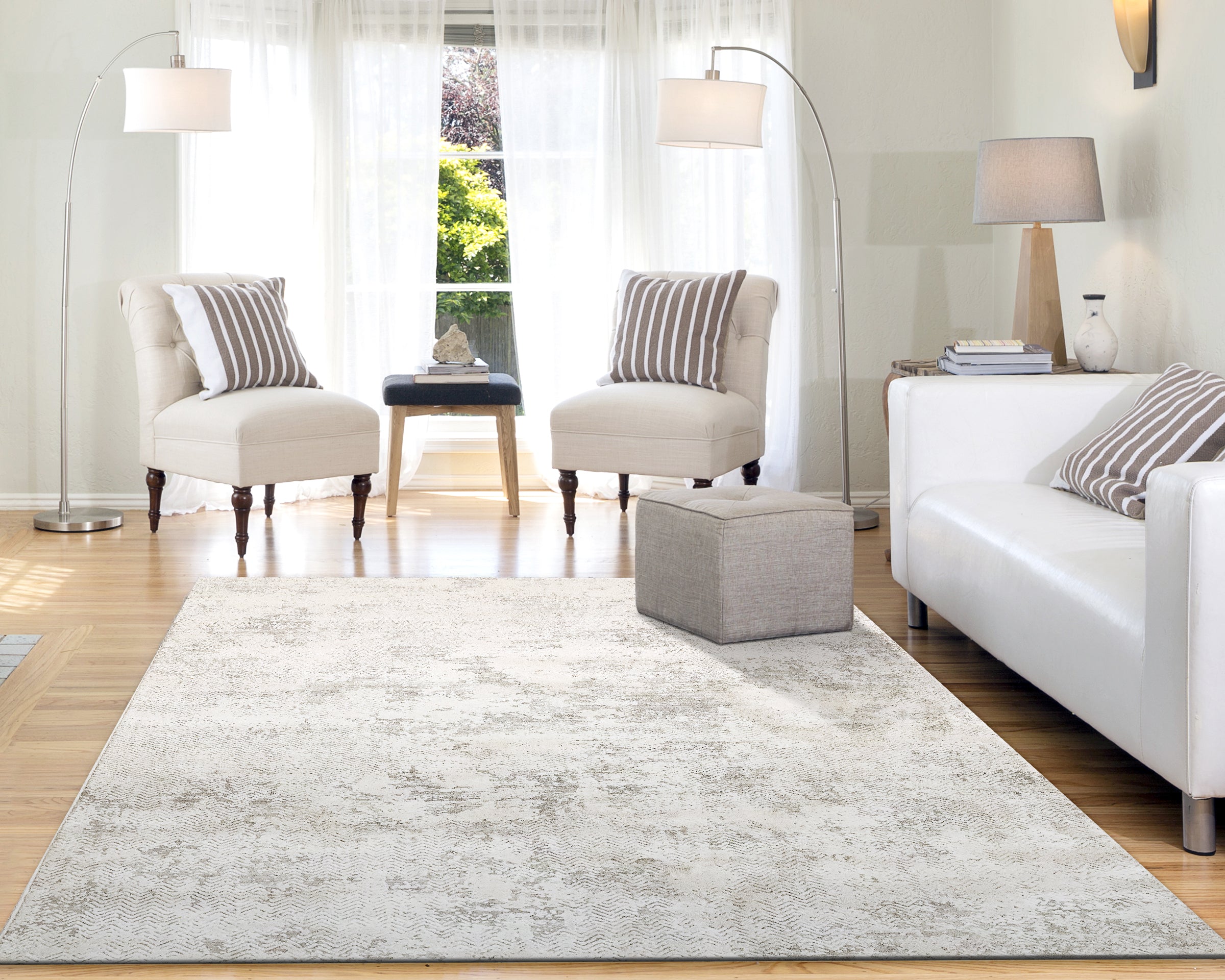 Dynamic Rugs QUARTZ 27061-100 Ivory Rug