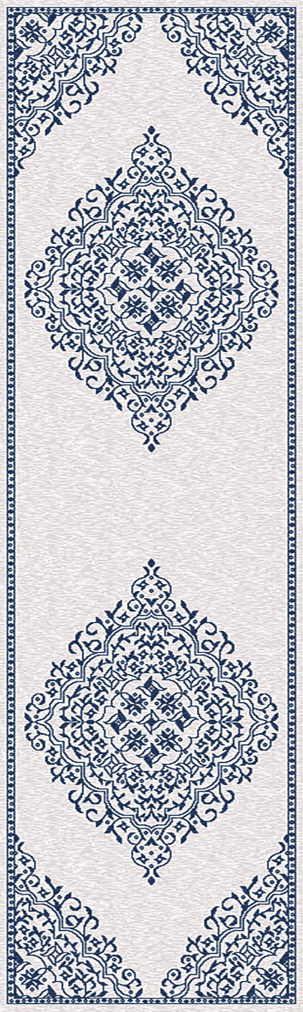 Dynamic Rugs HERA 3302-105 Ivory/Blue Rug