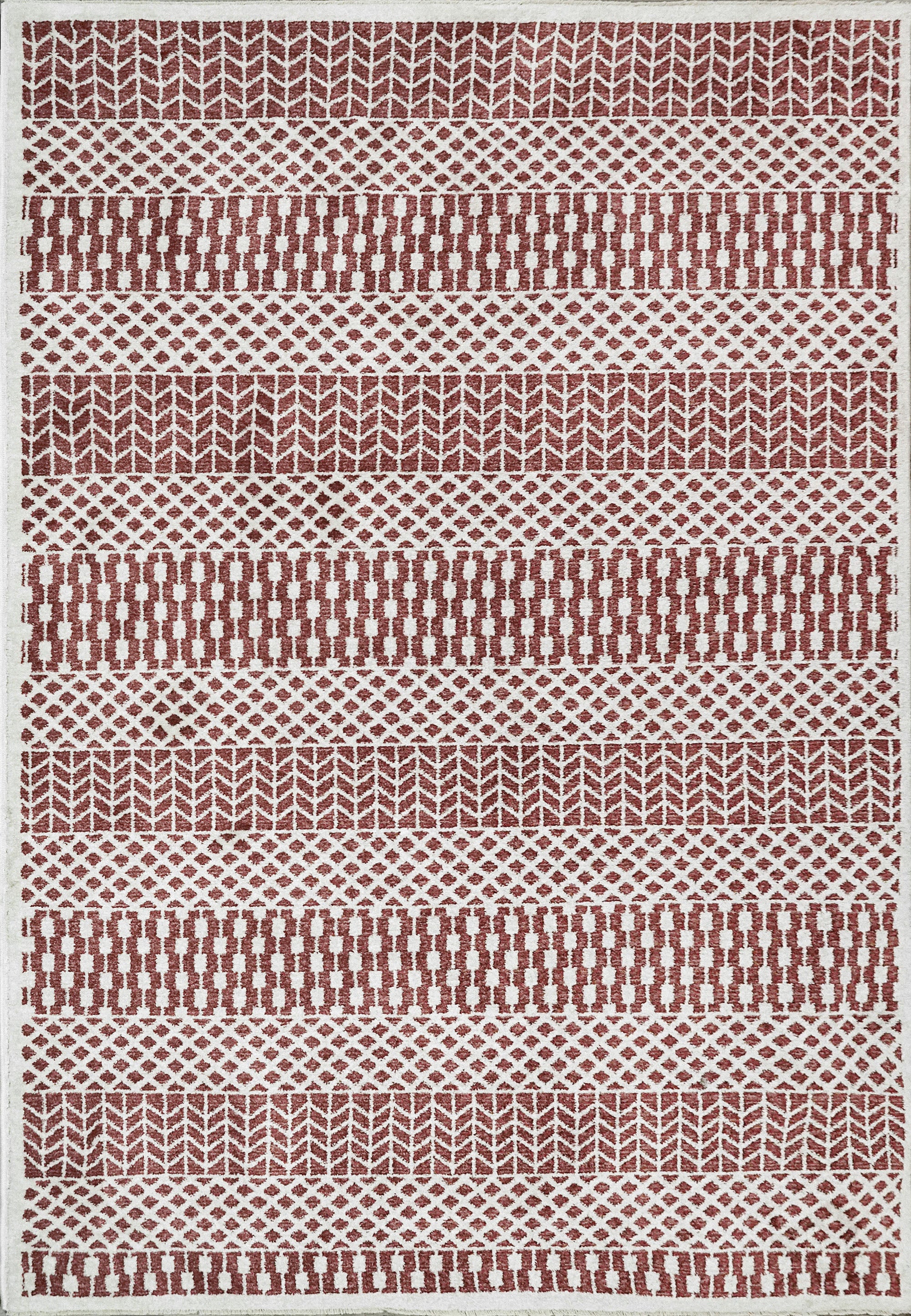 Dynamic Rugs HERA 3303-301 Brick/Ivory Rug