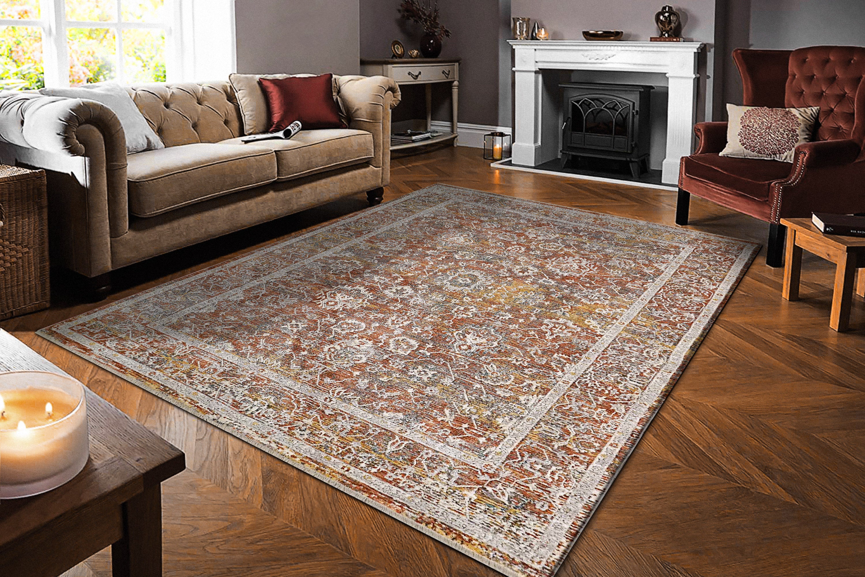 Dynamic Rugs SKYLER 6713-699 Copper/Multi Rug