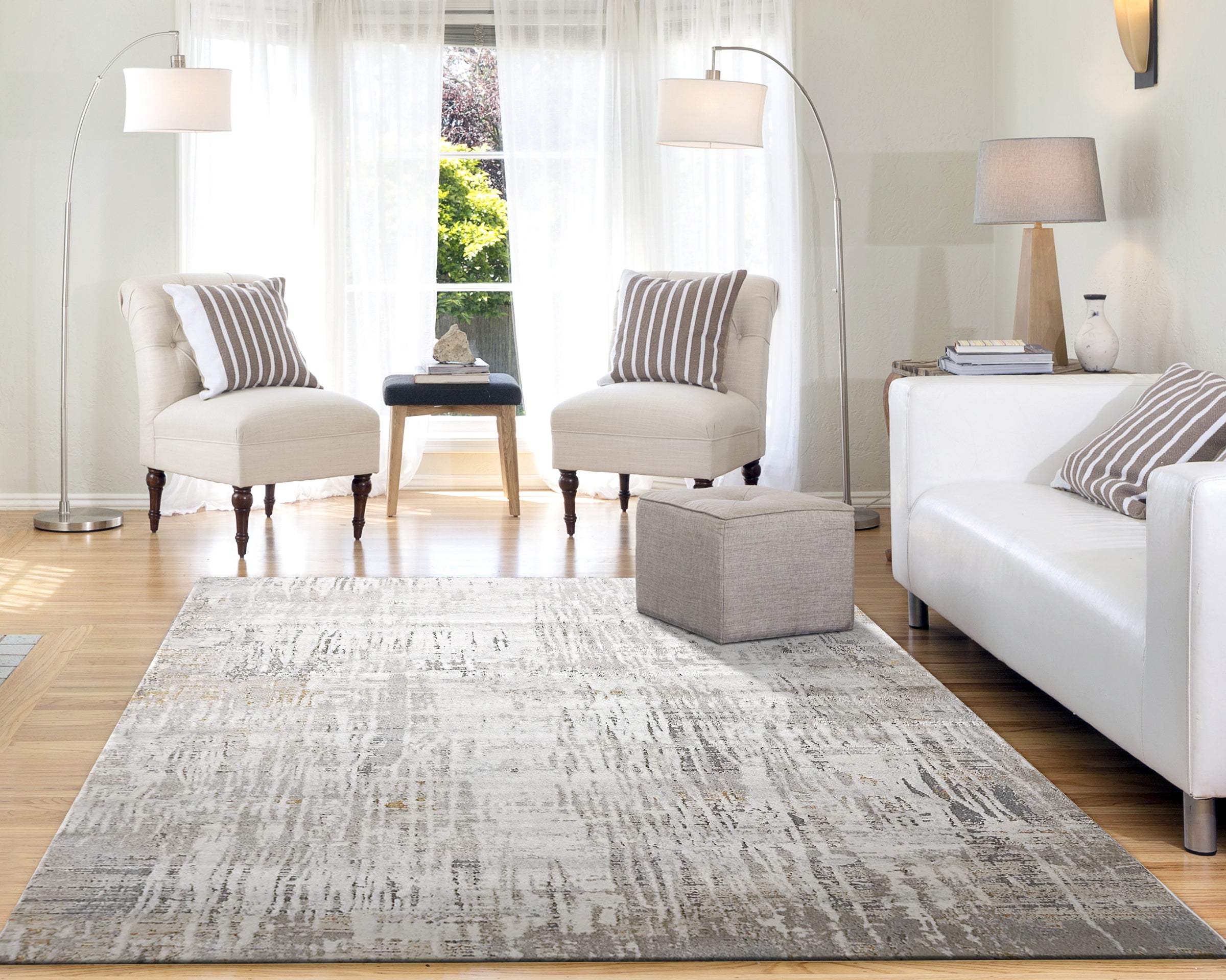 Dynamic Rugs CAPELLA 7921-197 Ivory/Gold Rug
