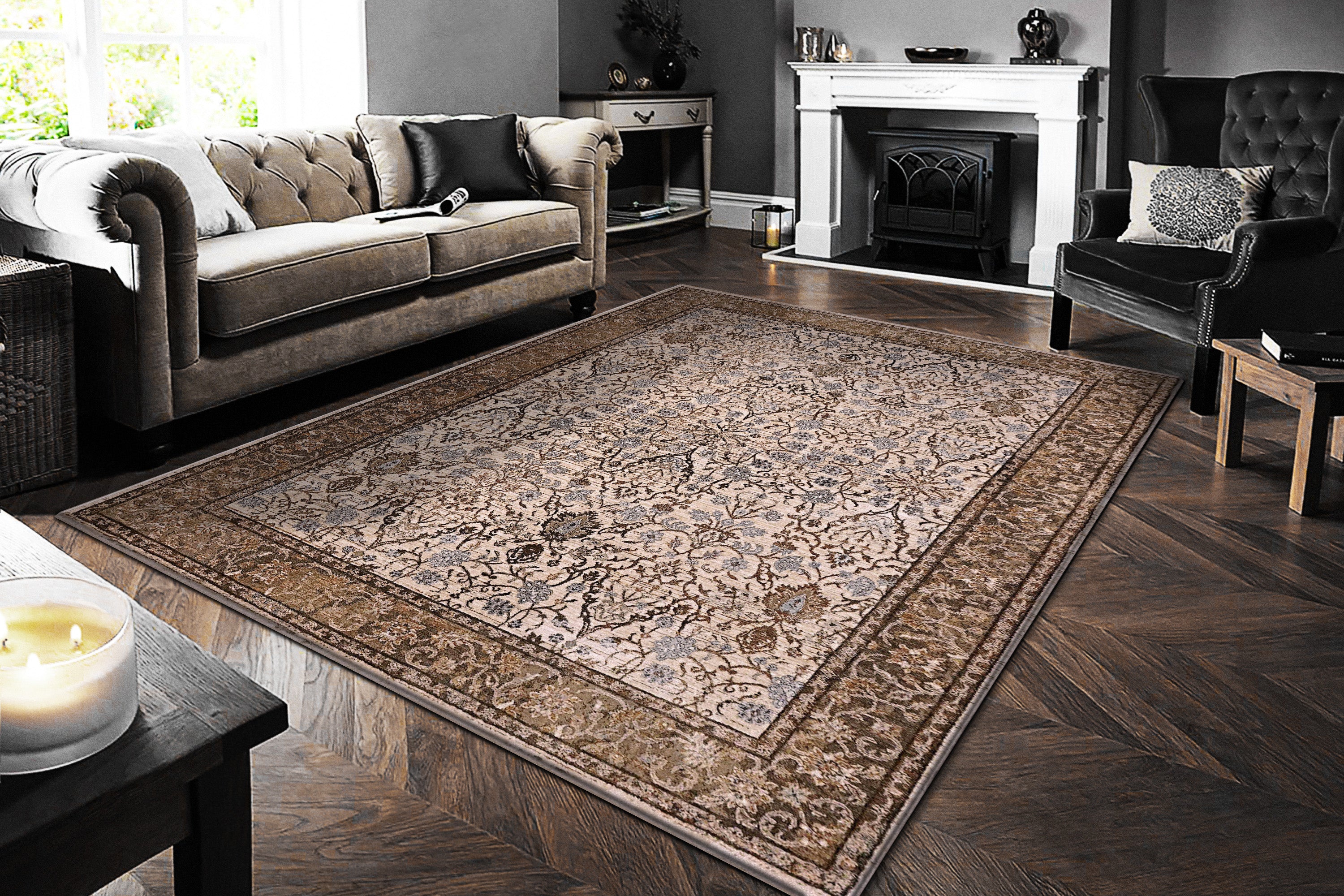 Dynamic Rugs CULLEN 5702-801 Brown/Ivory Rug