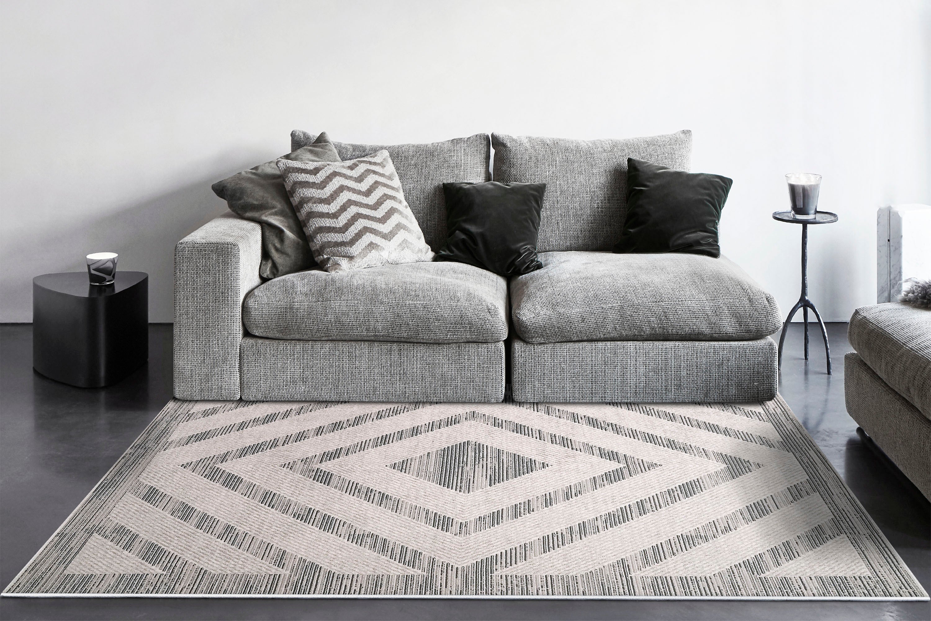 Dynamic Rugs ADLEY 3409-900 Grey Rug