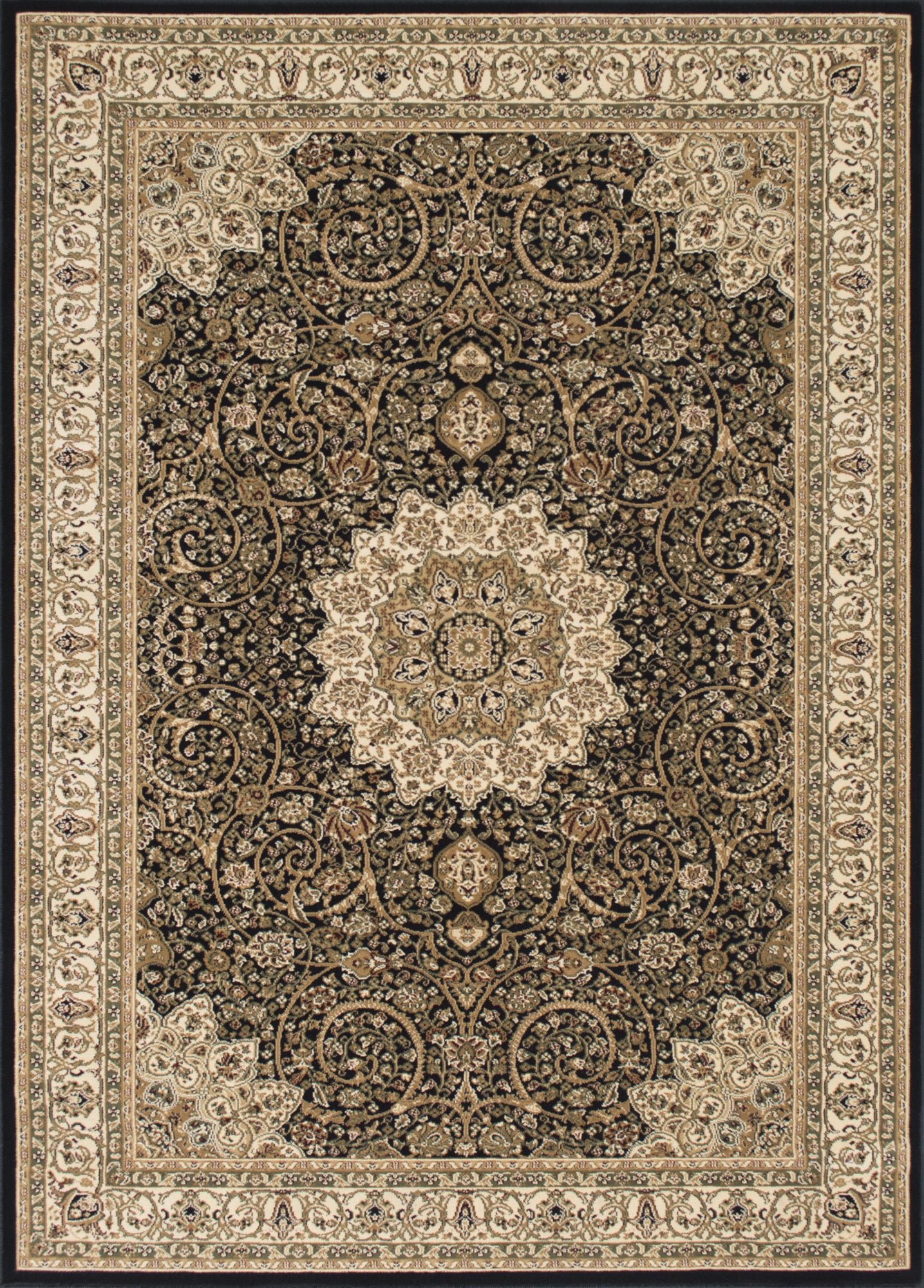 American cover design / Persian weavers Elegance 208 Black Rug