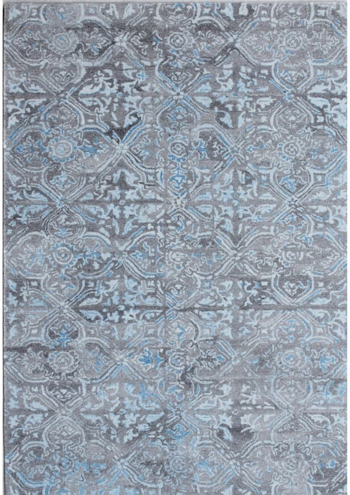 Dynamic Rugs Posh 7815-950 Grey/Blue Rug