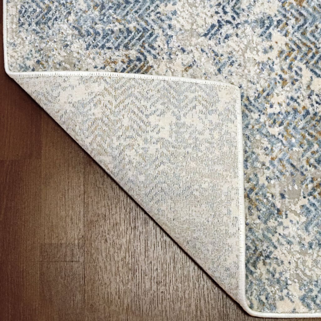 Dynamic Rugs Quartz 27061-150 Ivory/Blue Rug