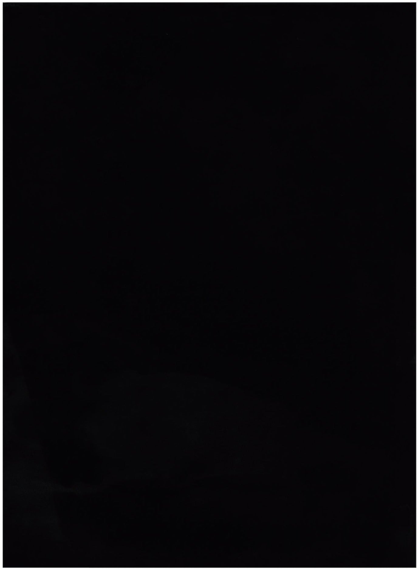 American cover design / Persian weavers Rabbit Fur Solid Black Rug