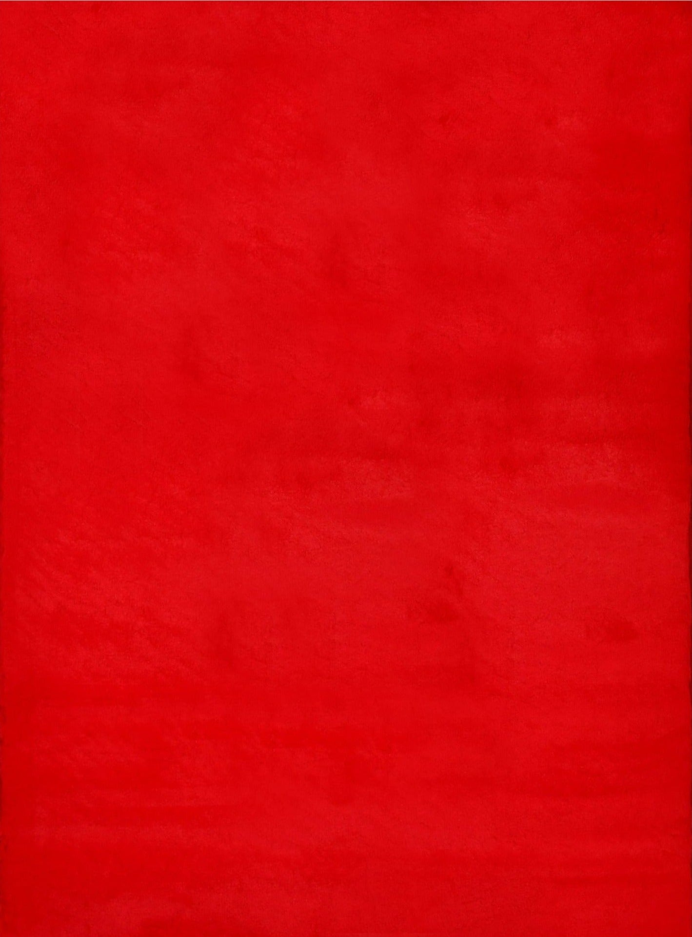 American cover design / Persian weavers Rabbit Fur Solid Red Rug