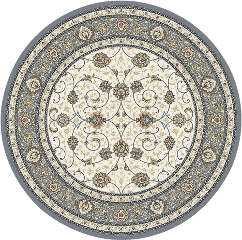 Dynamic Rugs Ancient Garden 57120-6454 Ivory/Light Blue Rug