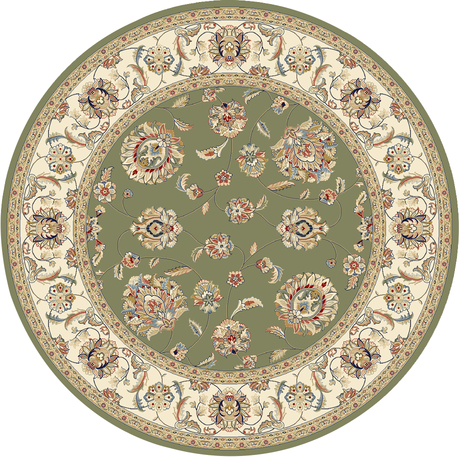 Dynamic Rugs Ancient Garden 57365-4464 Green/Ivory Rug