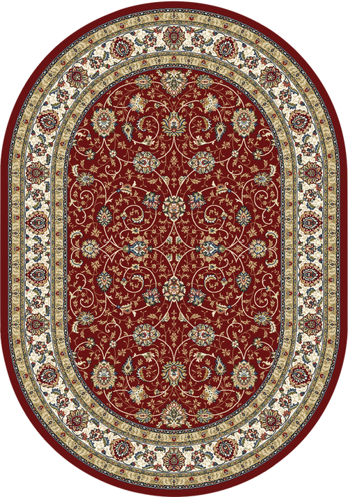 Dynamic Rugs Ancient Garden 57120-1464 Red/Ivory Rug