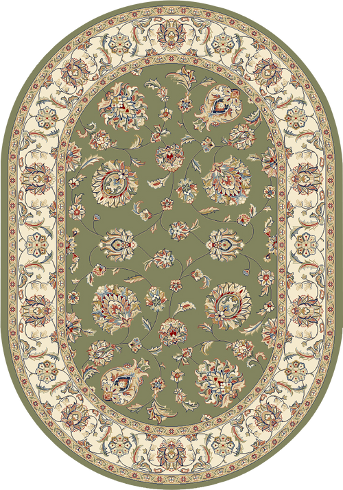 Dynamic Rugs Ancient Garden 57365-4464 Green/Ivory Rug